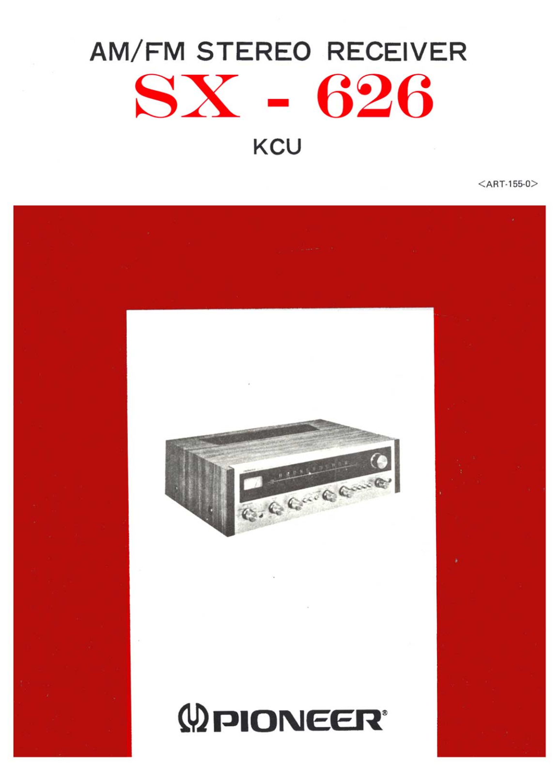 Pioneer SX-626 Service manual