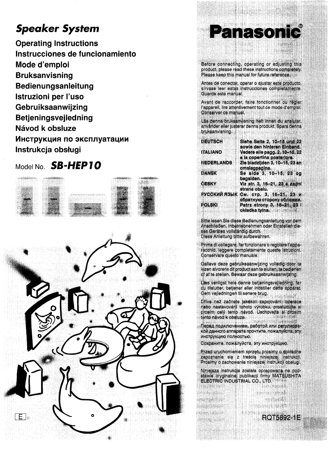 Panasonic SB-HEP10 User Manual