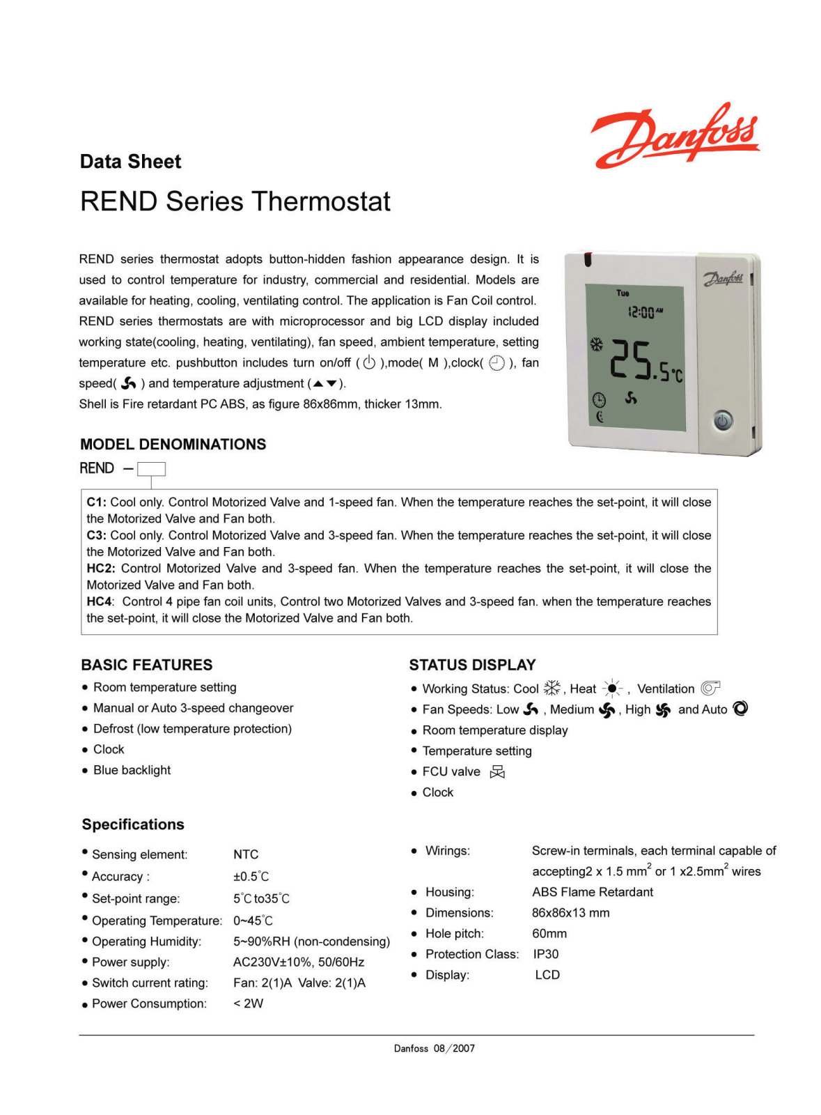 Danfoss REND Data sheet