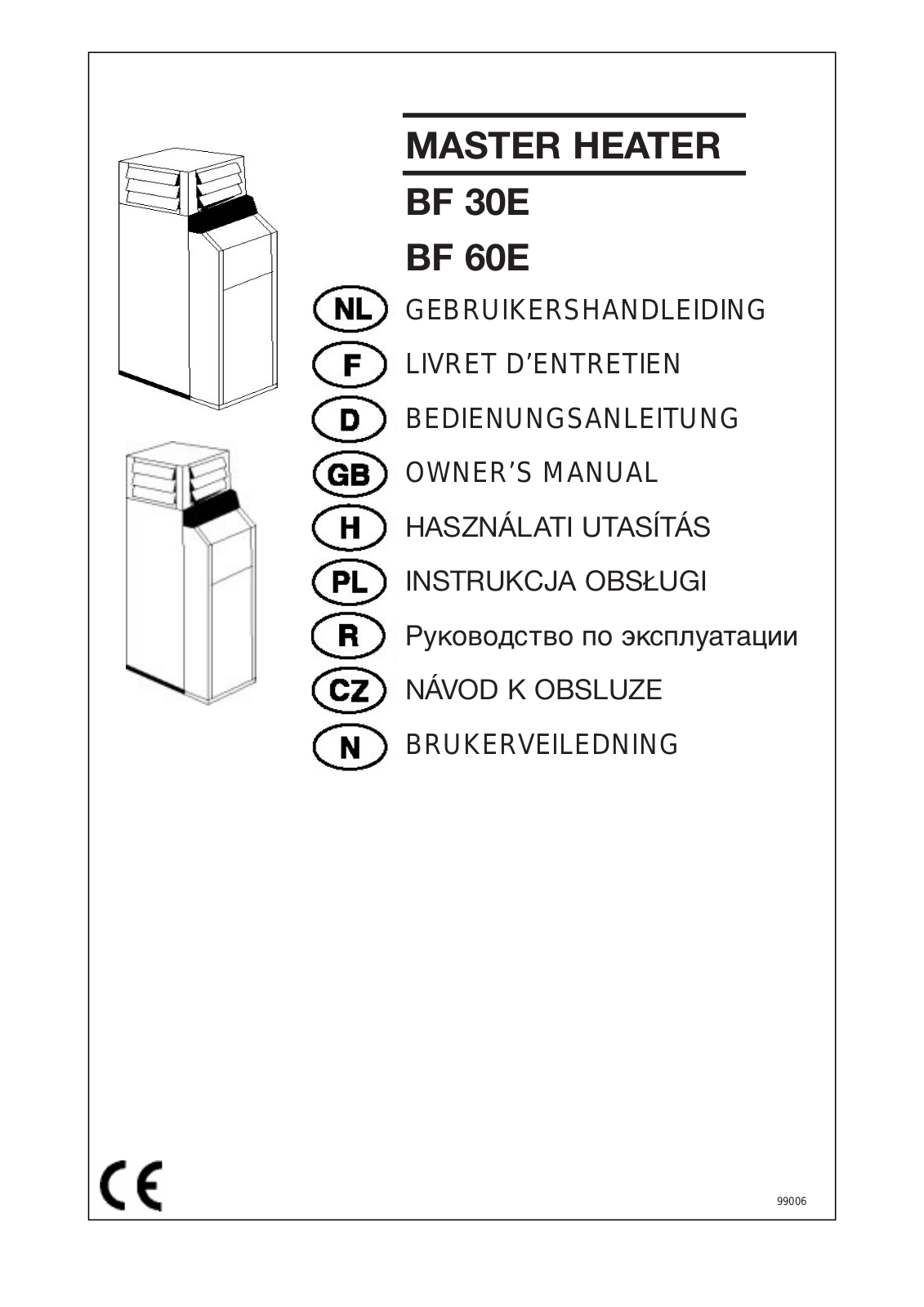 Master BF 30 E User Manual