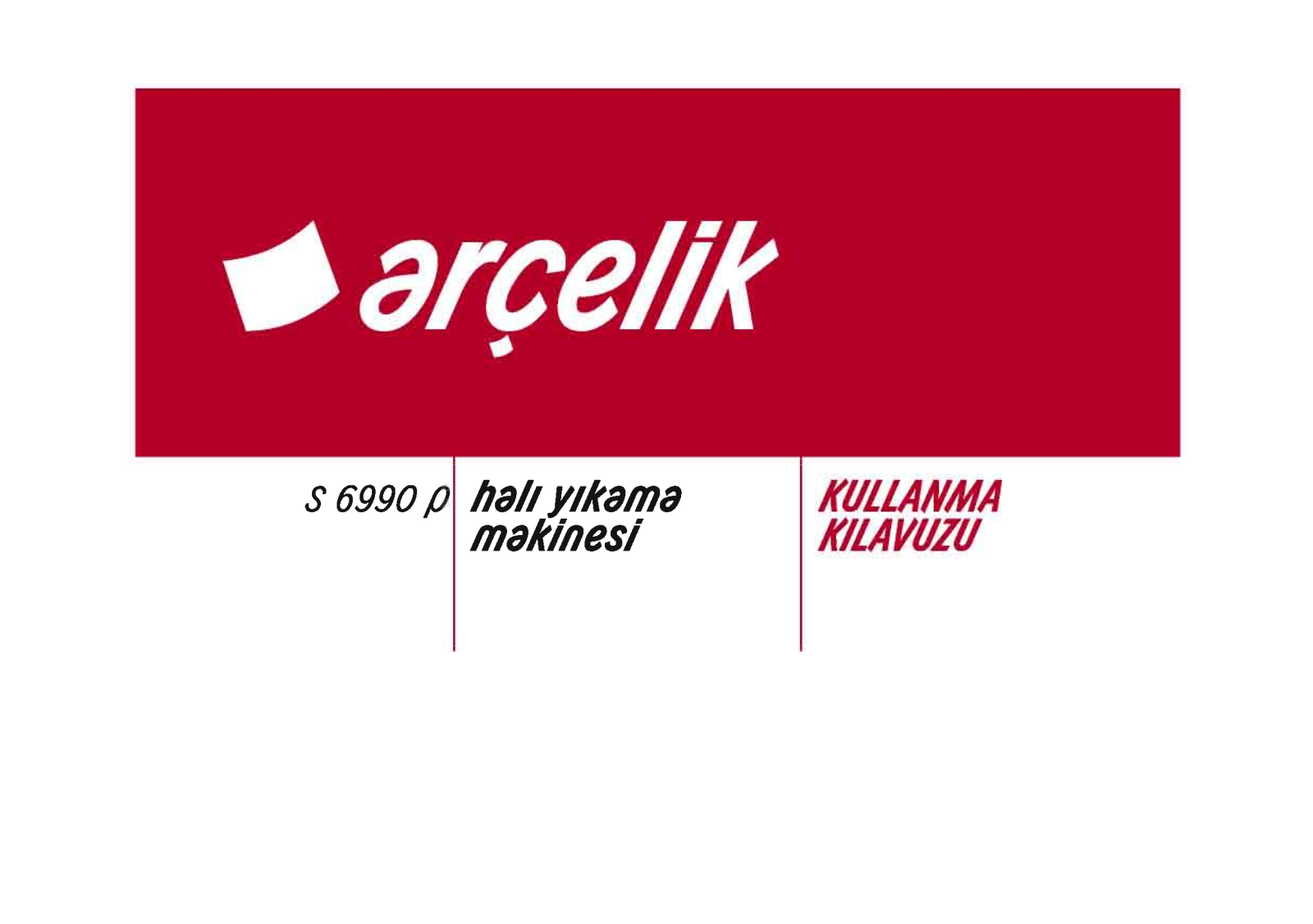 Arçelik S6990P User manual