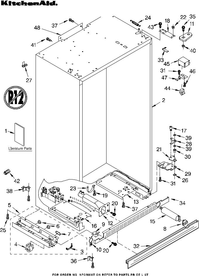 KitchenAid KSSC42QKS00 Parts List