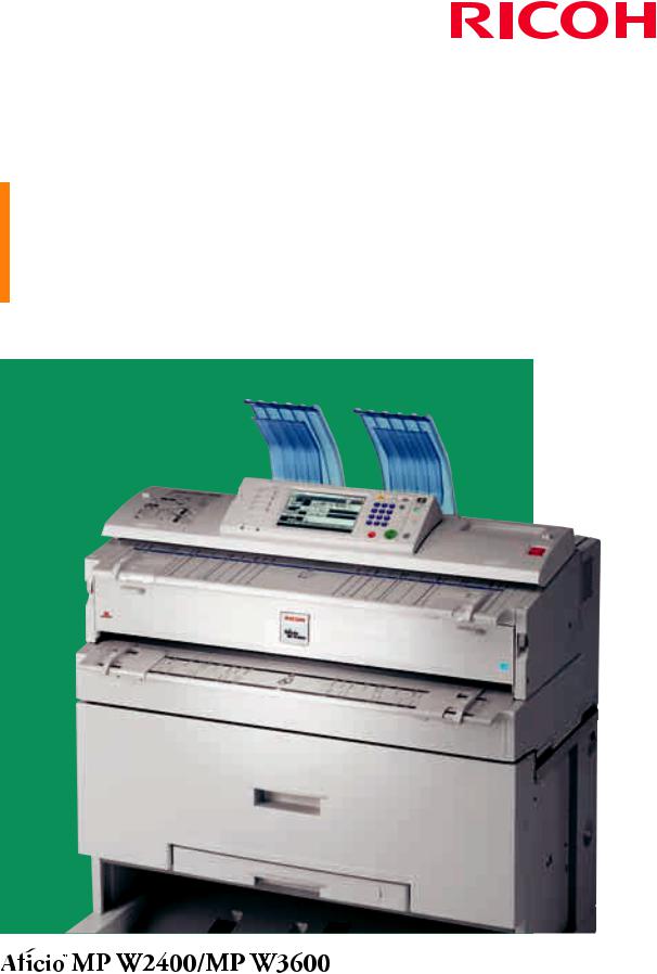 Ricoh MP W3600, MP W2400 BROCHURE