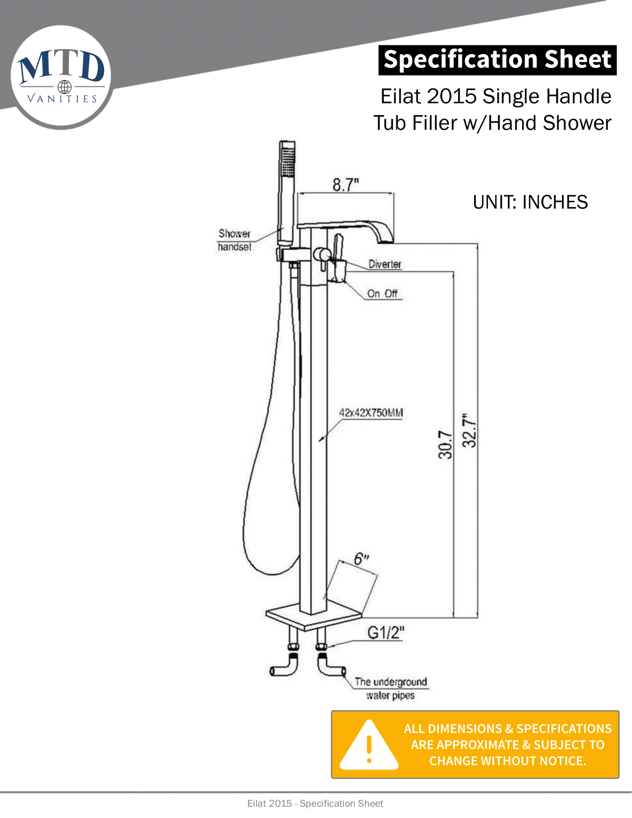 MTD Vanities MTVT1211 Specifications - ManualMachine.com