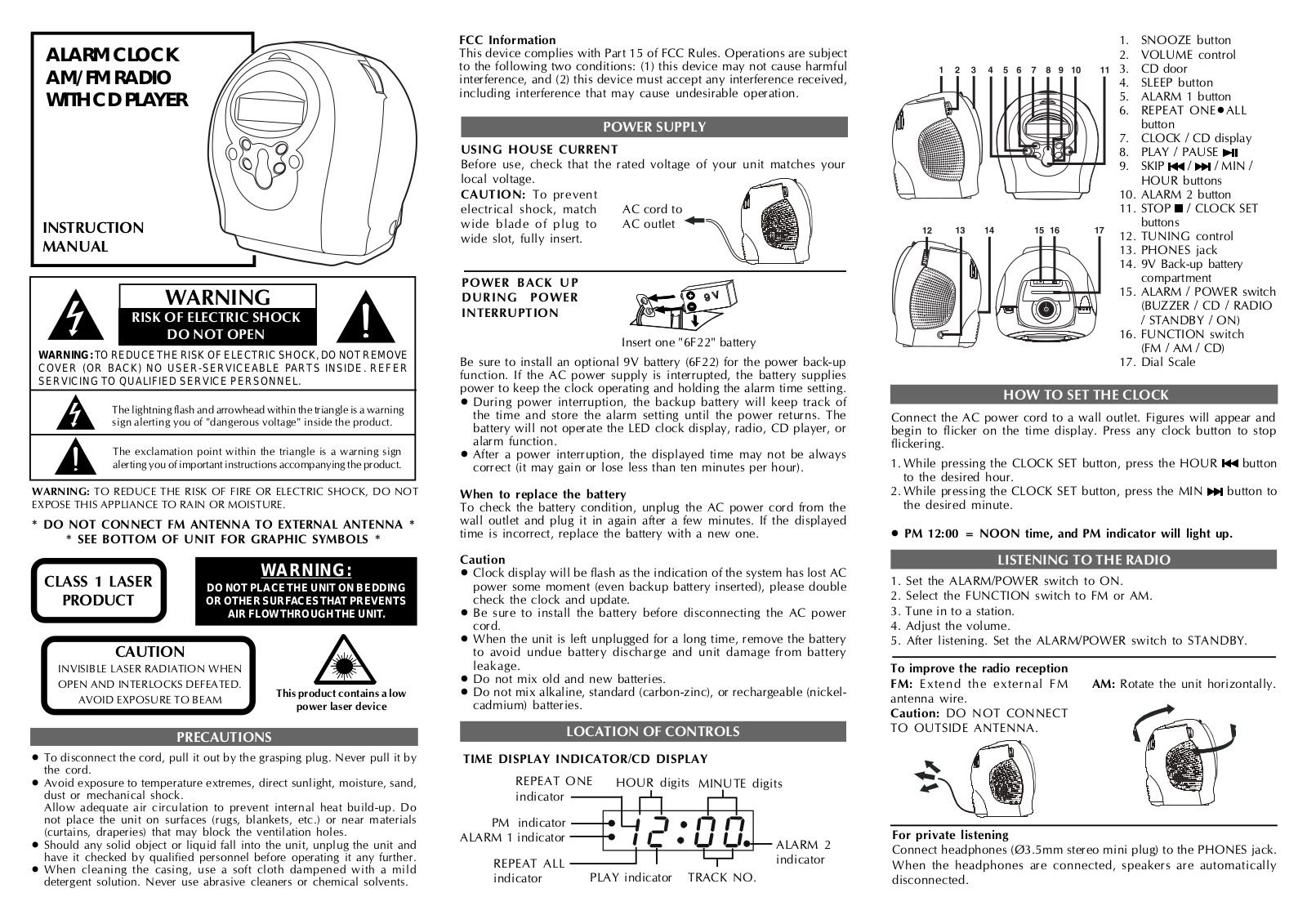 Audiovox 1286401, CE255 User Manual