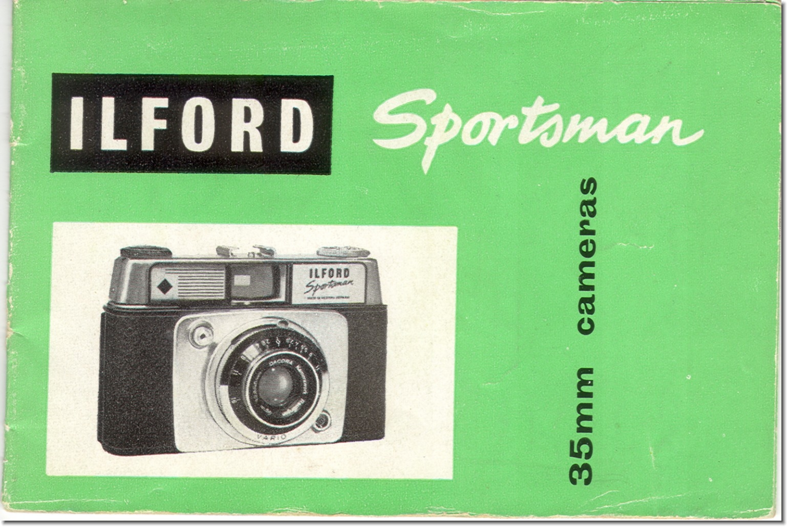 Ilford Sportsman 1960 Operating Instructions