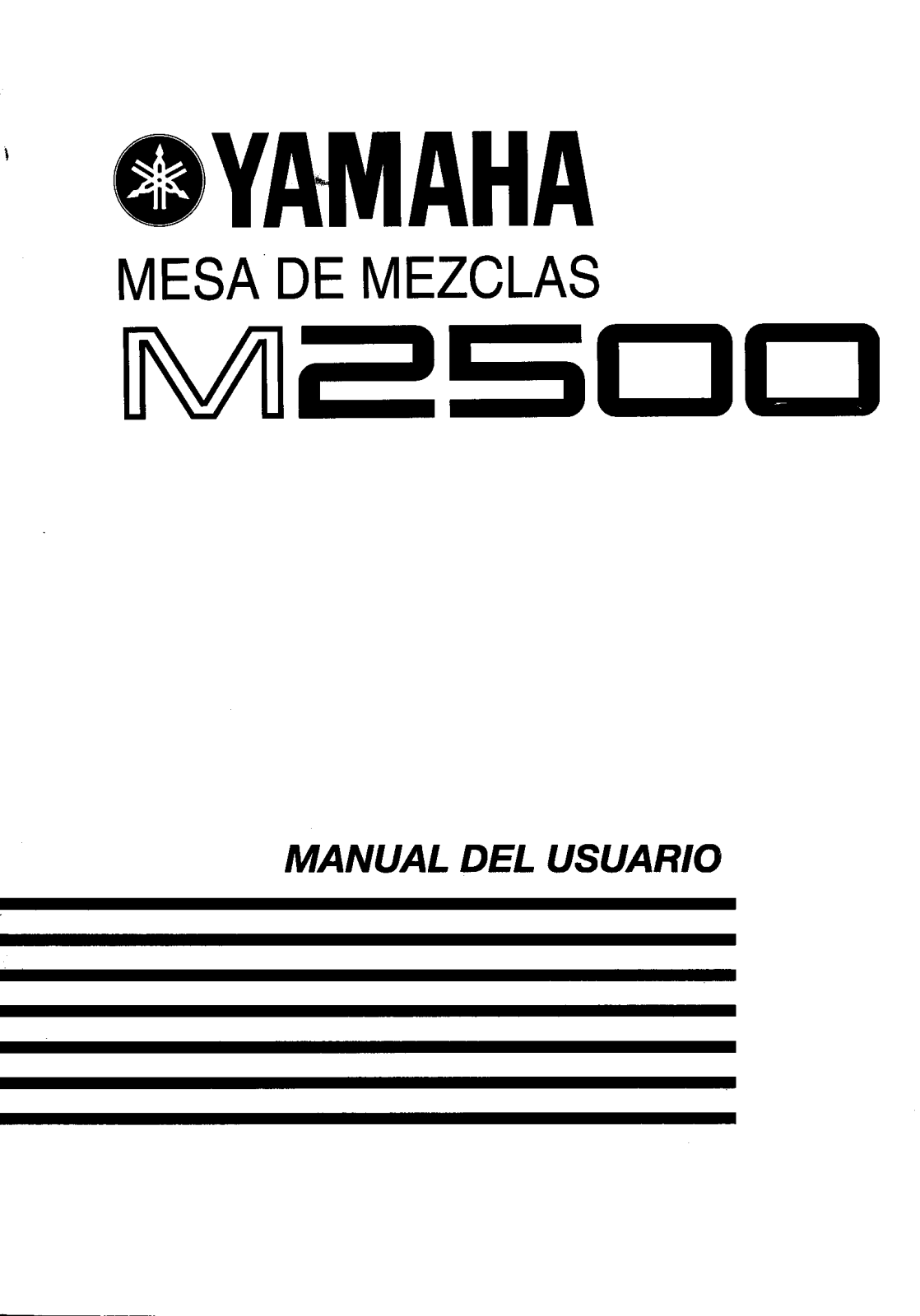 Yamaha M2500 User Manual