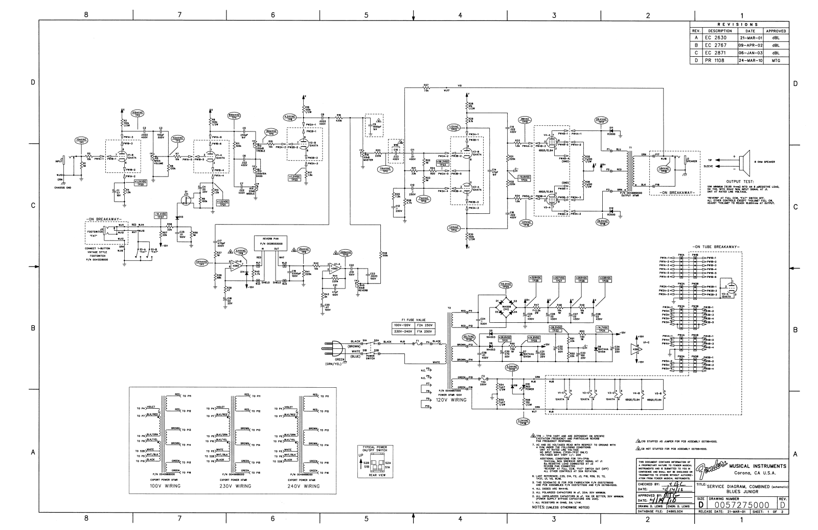 Fender Blues-Junior-III Schematic