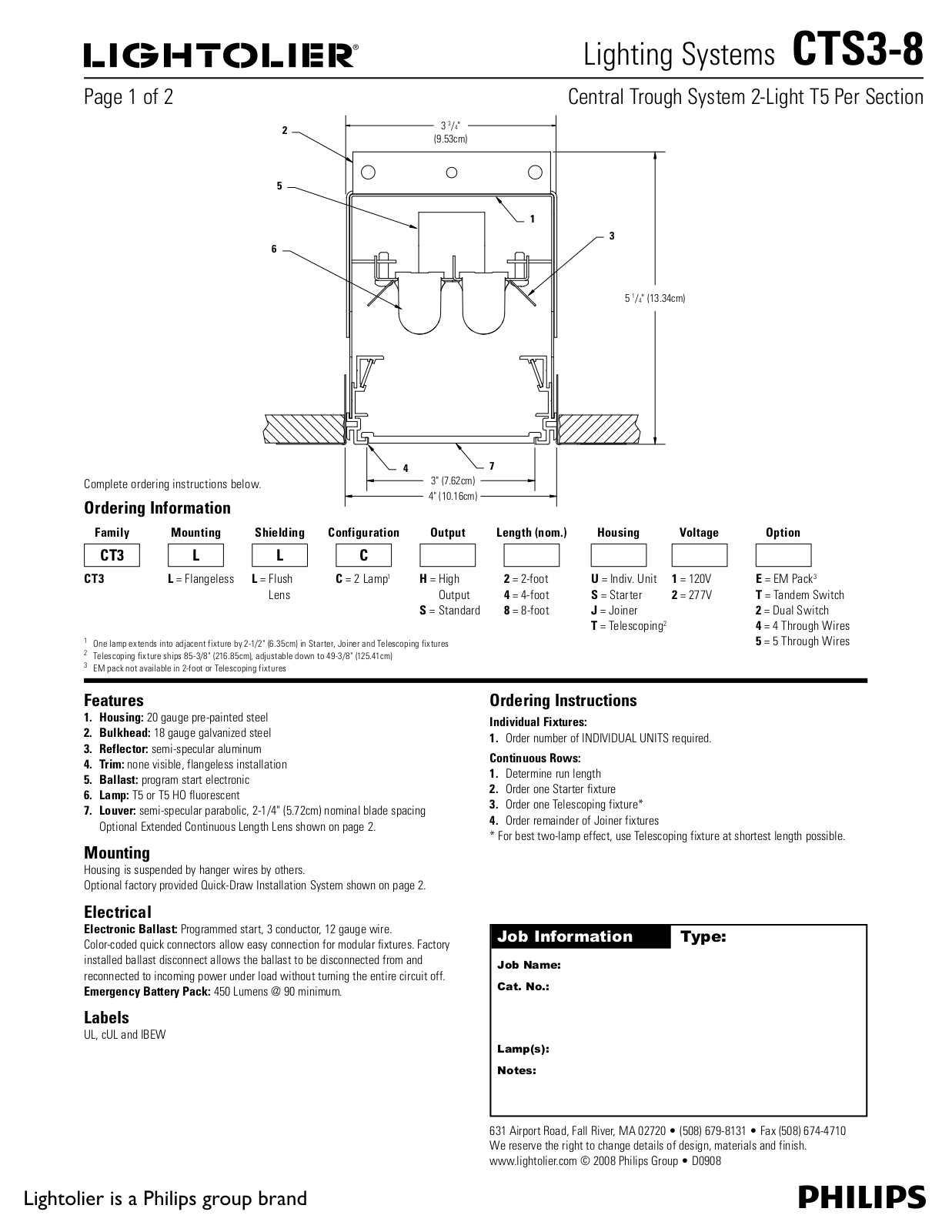 Lightolier CTS3-8 User Manual