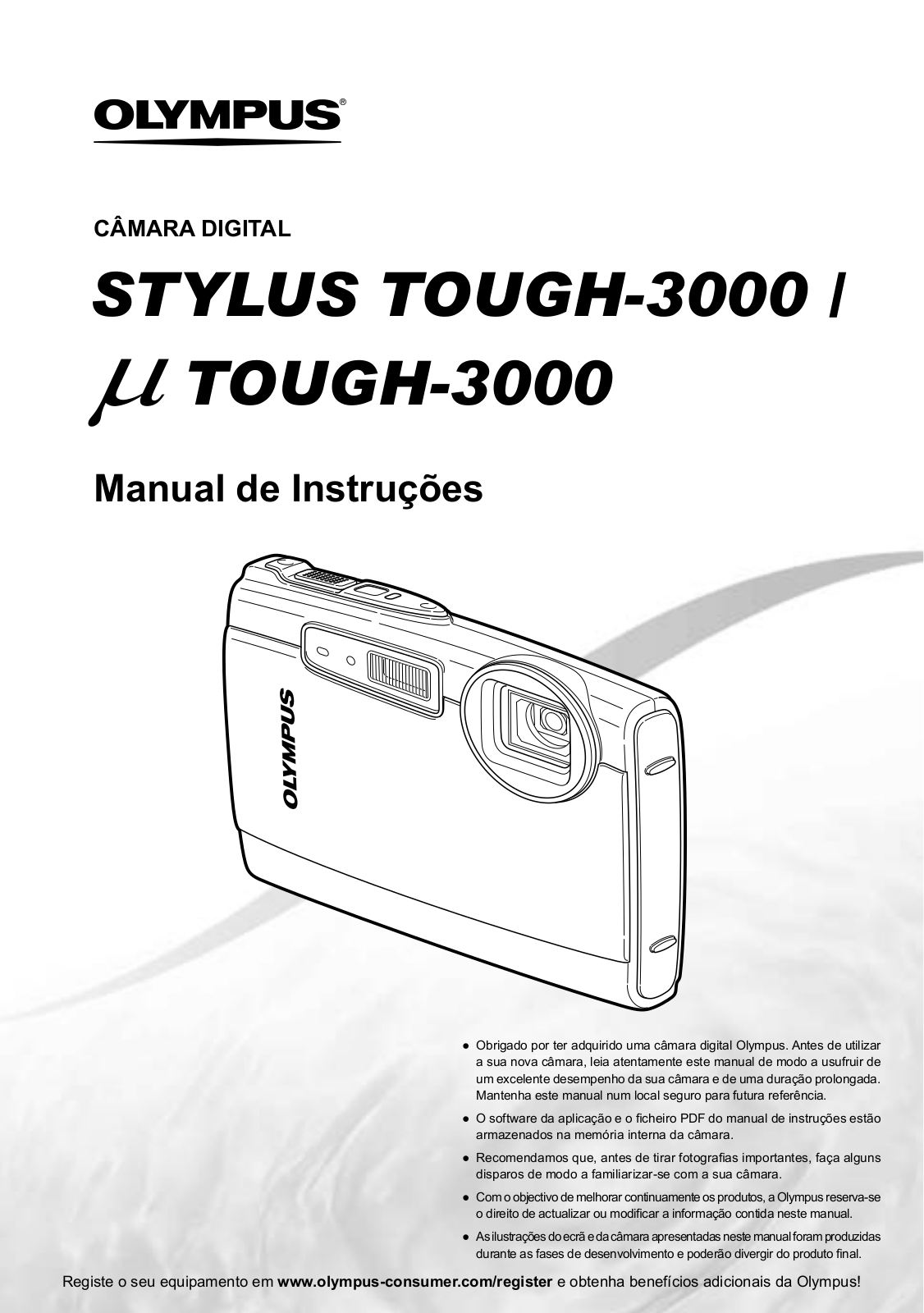 Olympus STYLUS TOUGH-3000, µ TOUGH-3000 User Manual