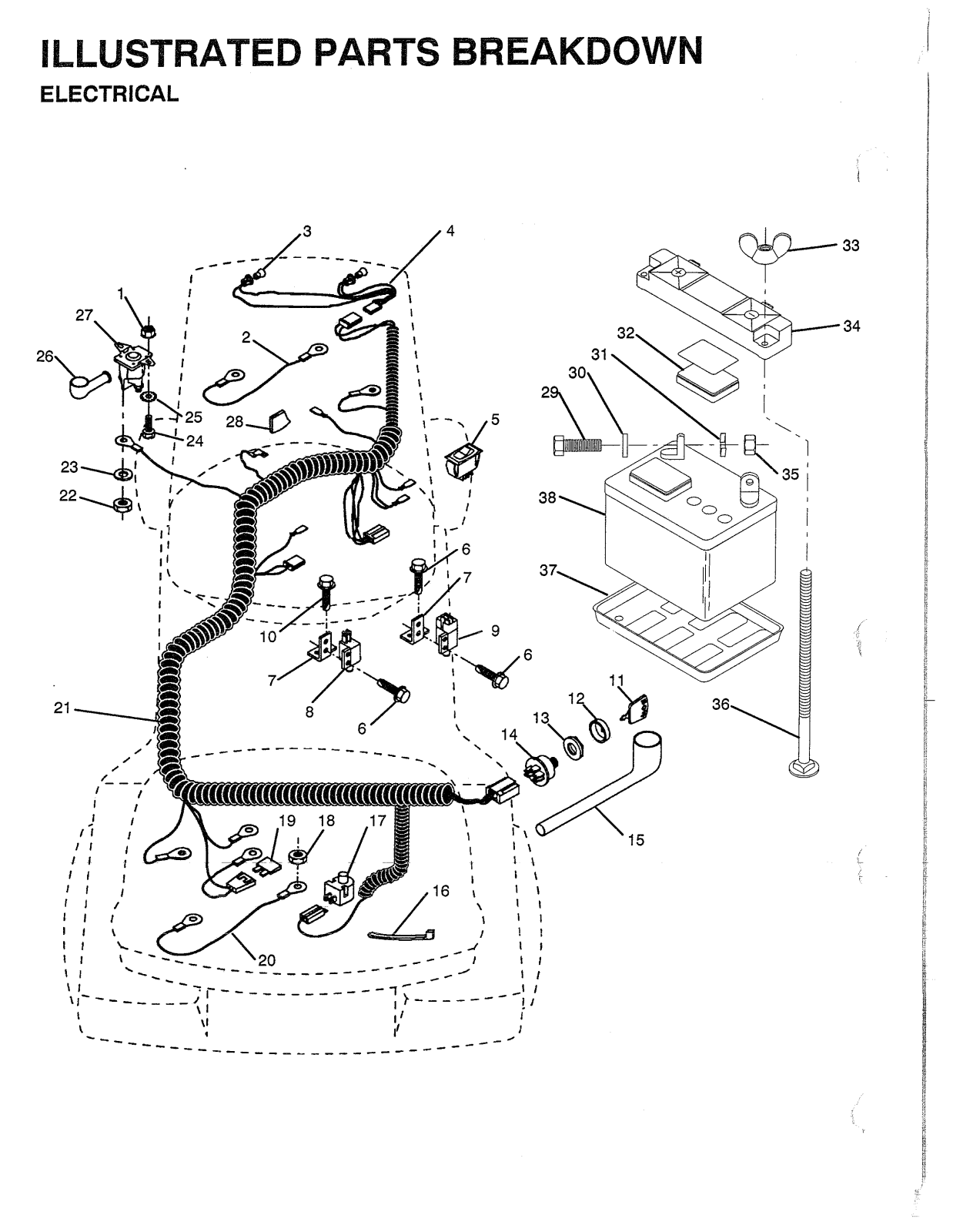 AYP LT112 Parts List