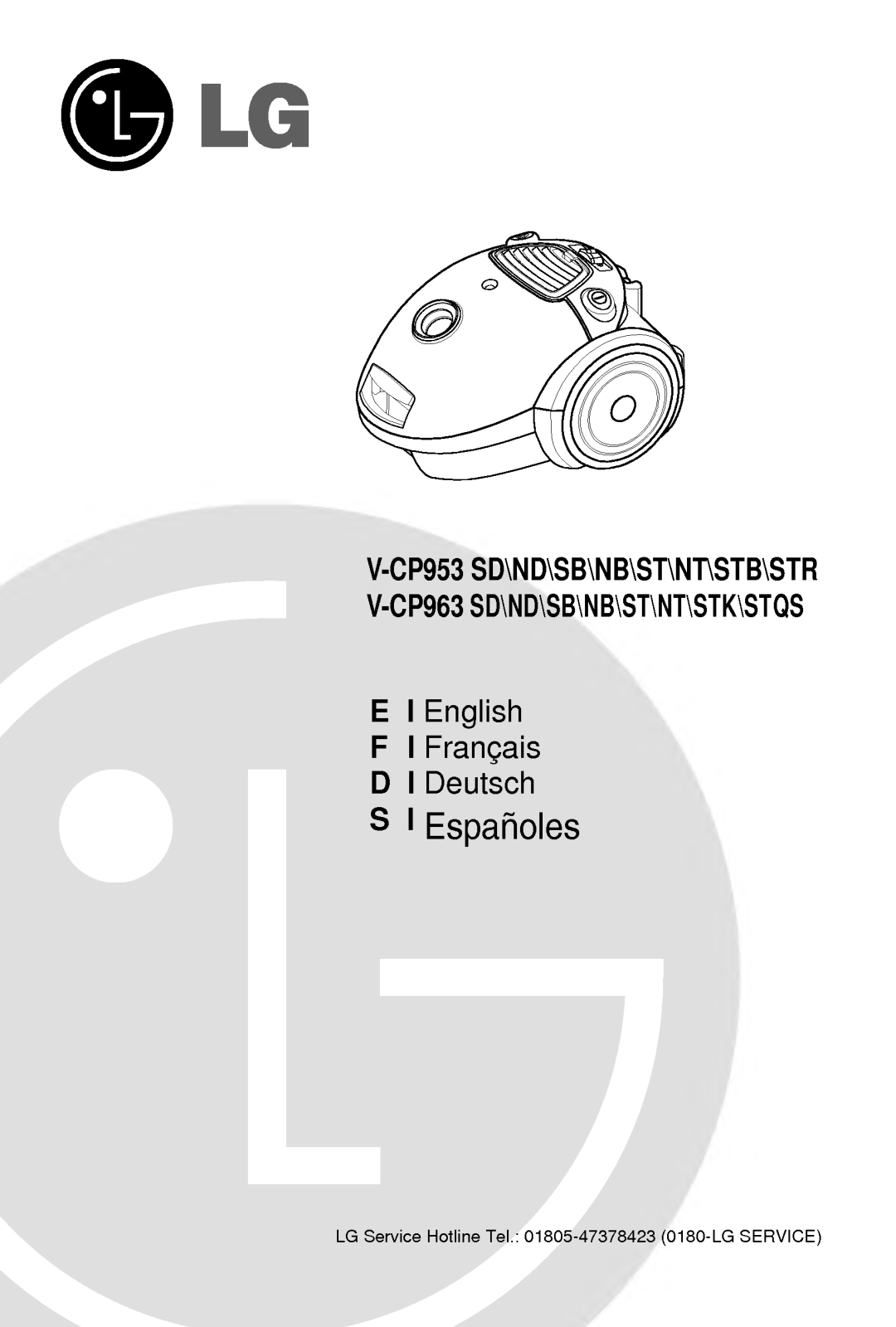 LG VCP953, VCP963STA User Manual