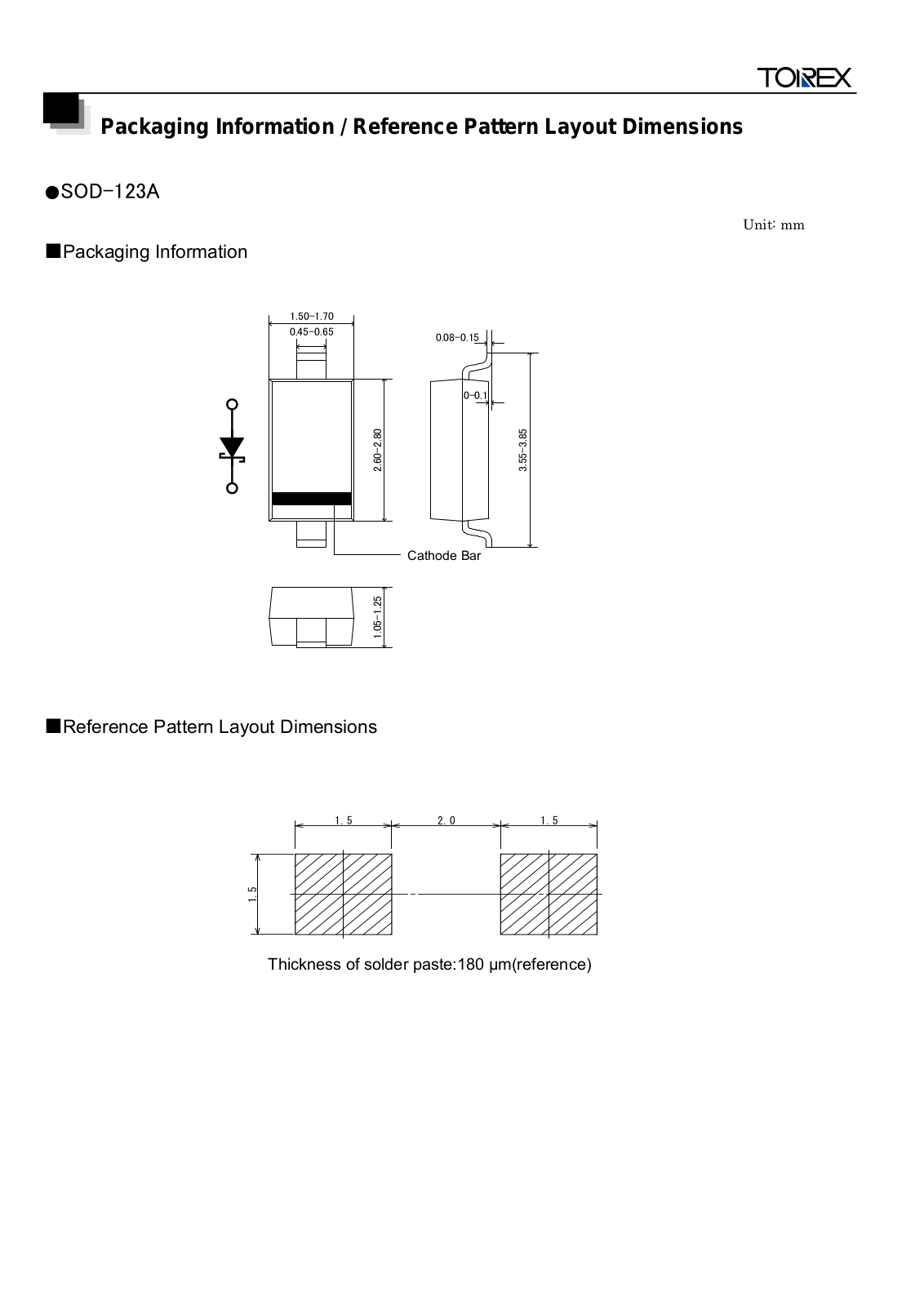 TOREX SOD-123A User Manual