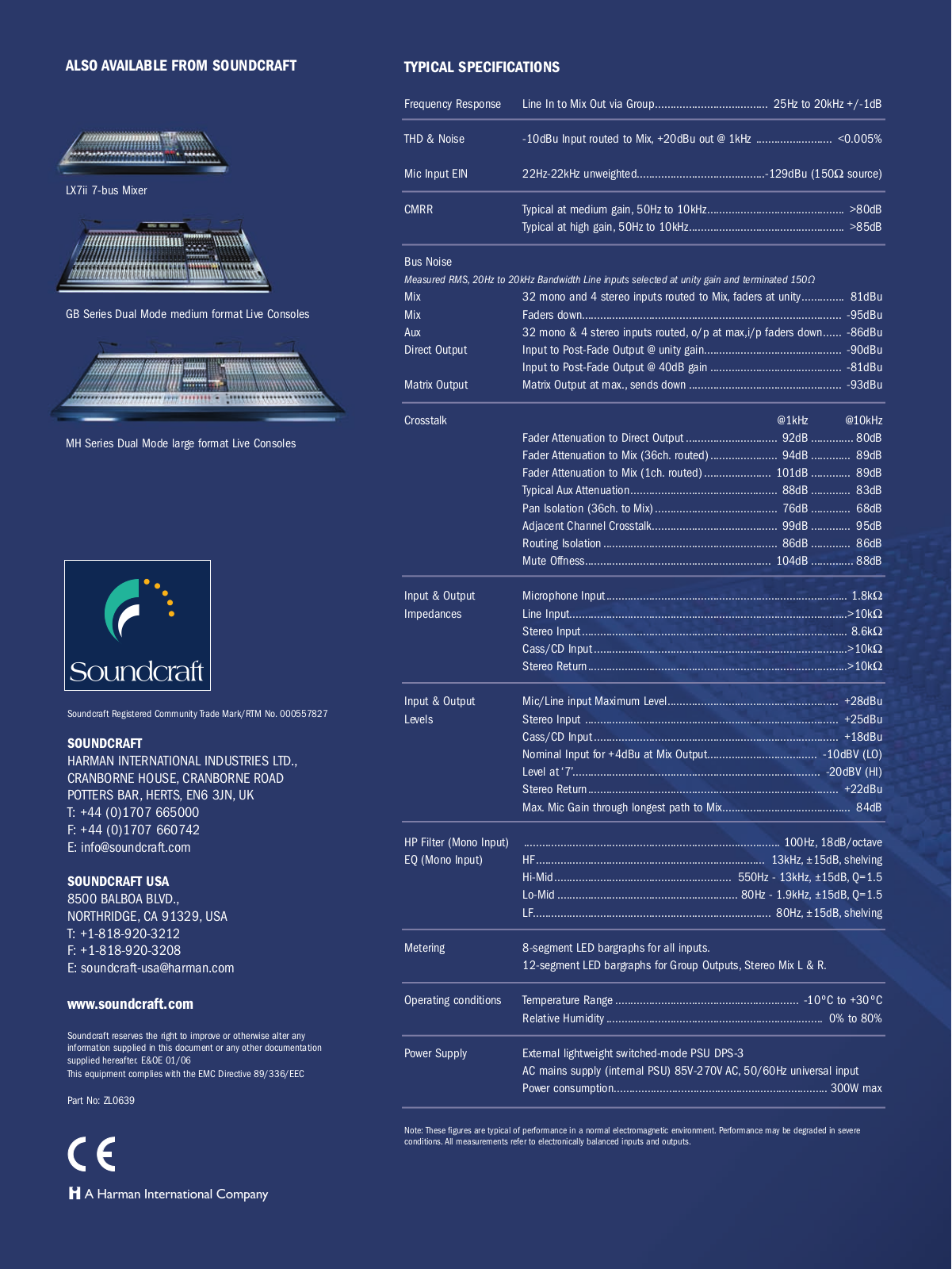 Soundcraft LIVE 8 BROCHURE