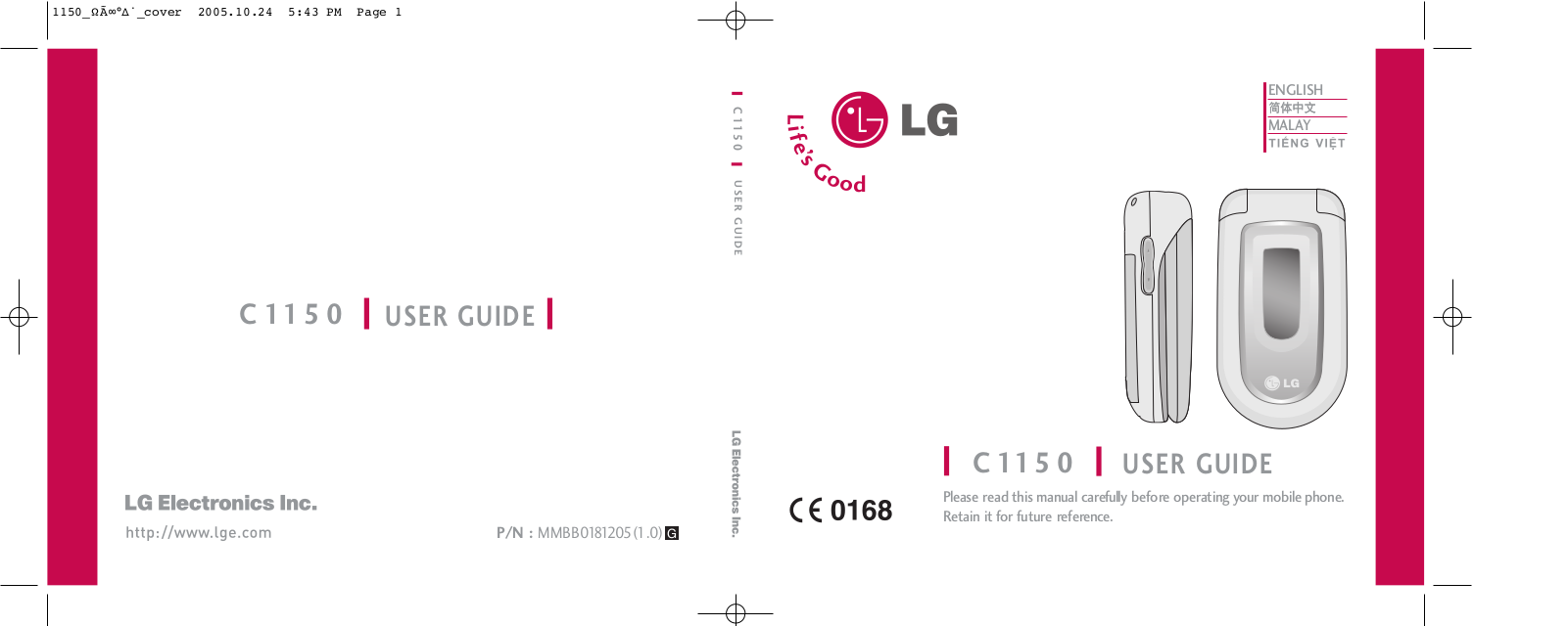 LG C1150 Owner’s Manual