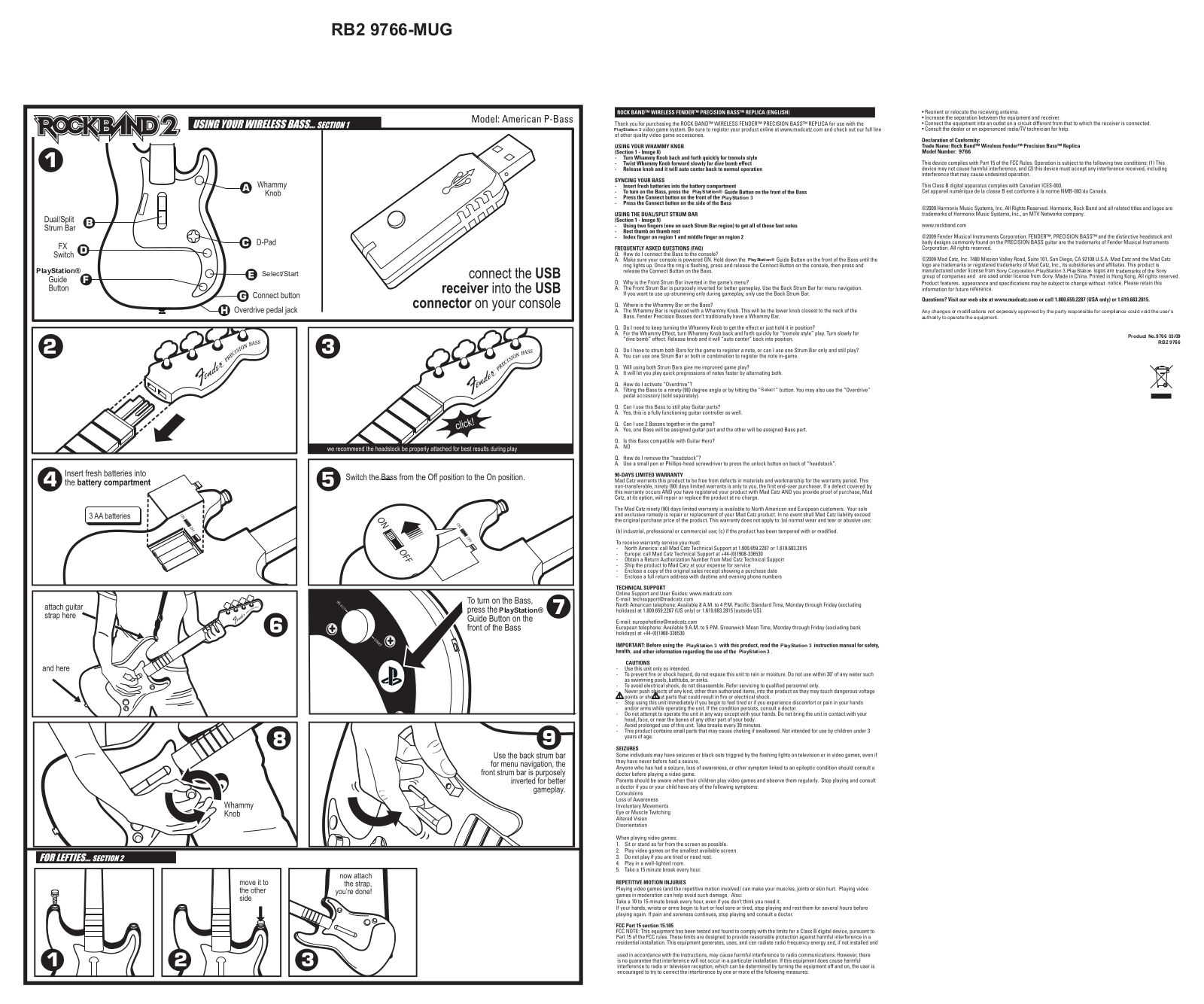 Mad Catz G0MC9766S0709R, G0MC9766S0709C User Manual