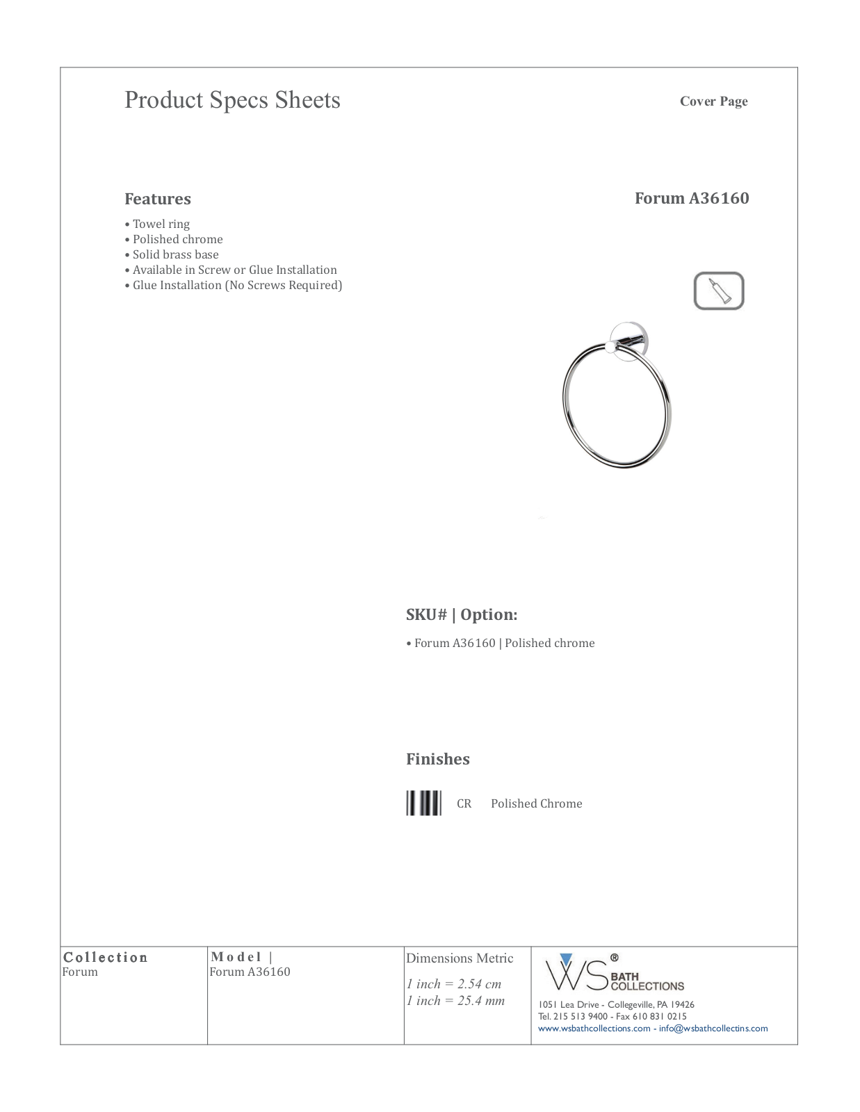WS Bath Collections WSO3314 Specifications - ManualMachine.com