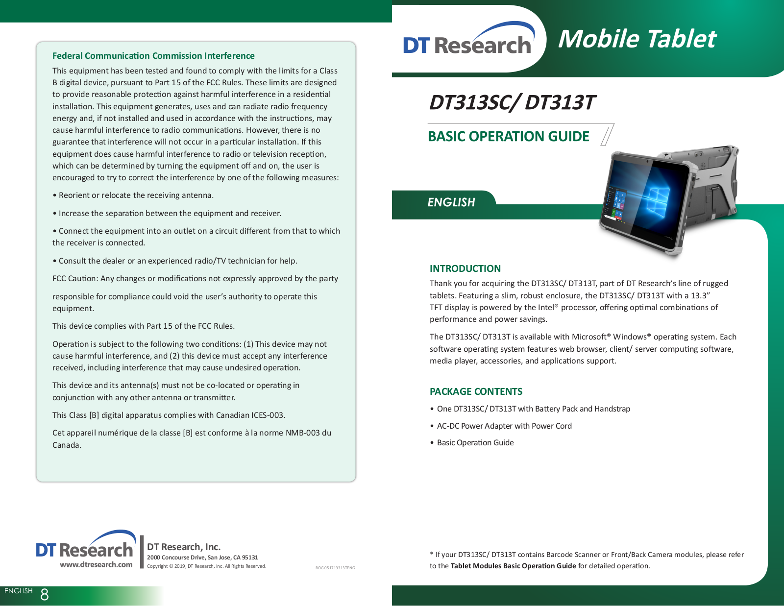 DT Research DT313SC, DT313T Basic Operation Manual