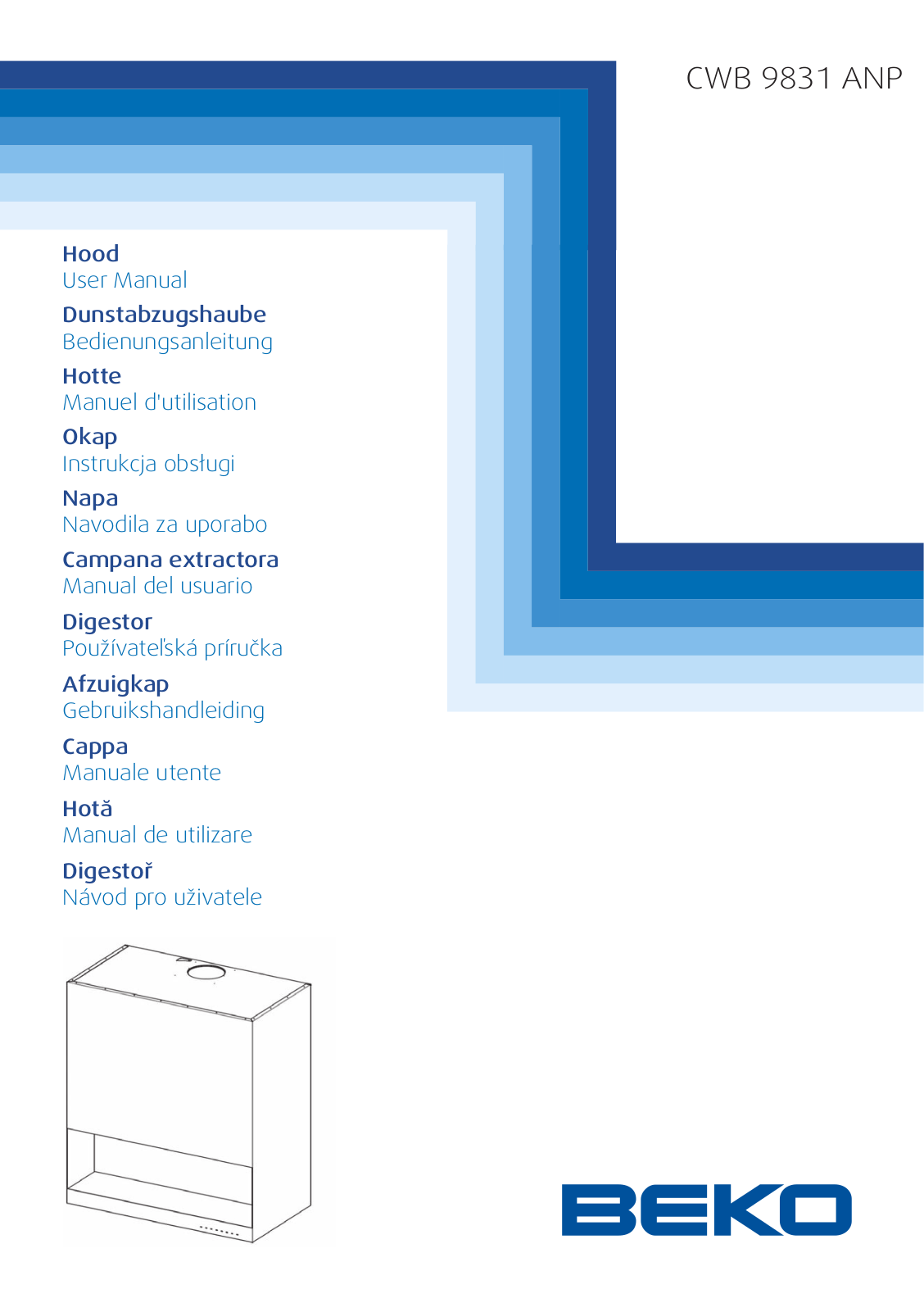 Beko CWB 9831 ANP User manual