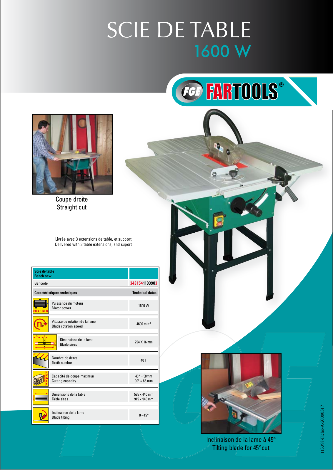 Fartools JOS255 User Manual