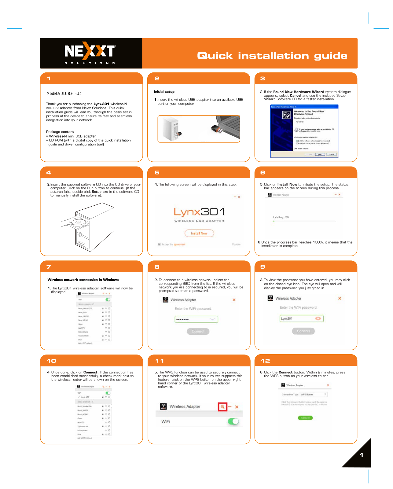 NEXXT SOLUTIONS LNX301 User Manual