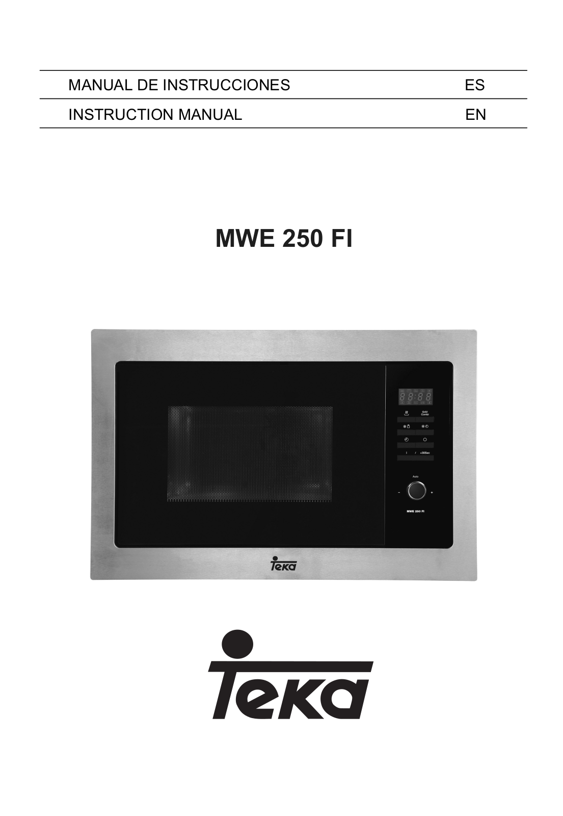 Teka Microwave MWE 250 FI User Manual