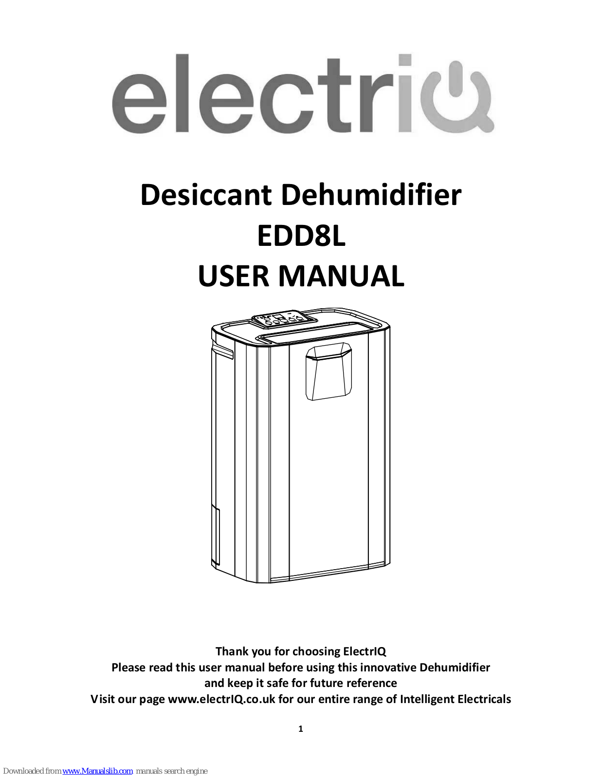 ElectrIQ EDD8L User Manual