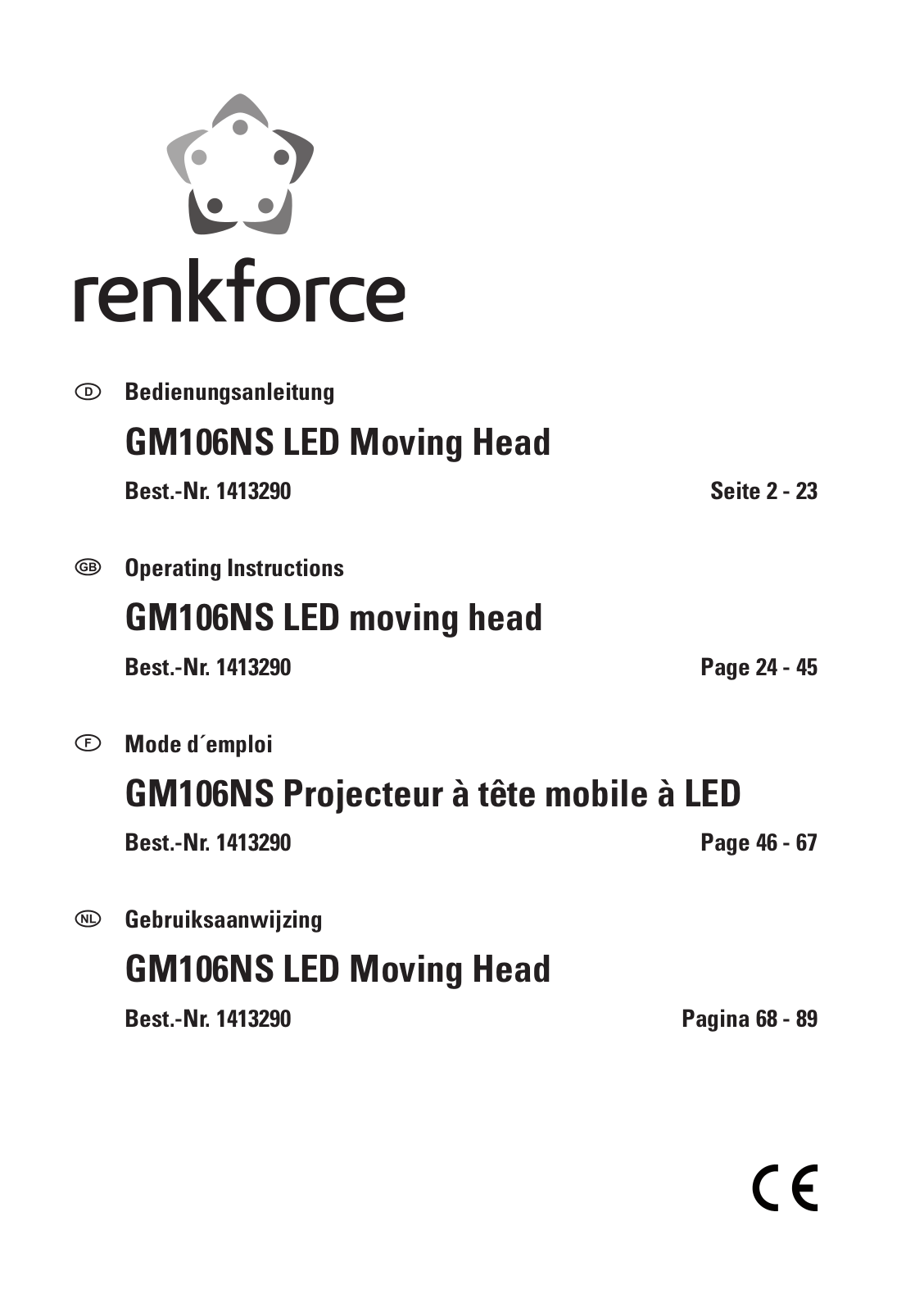 Renkforce 1413290 Operating Instructions