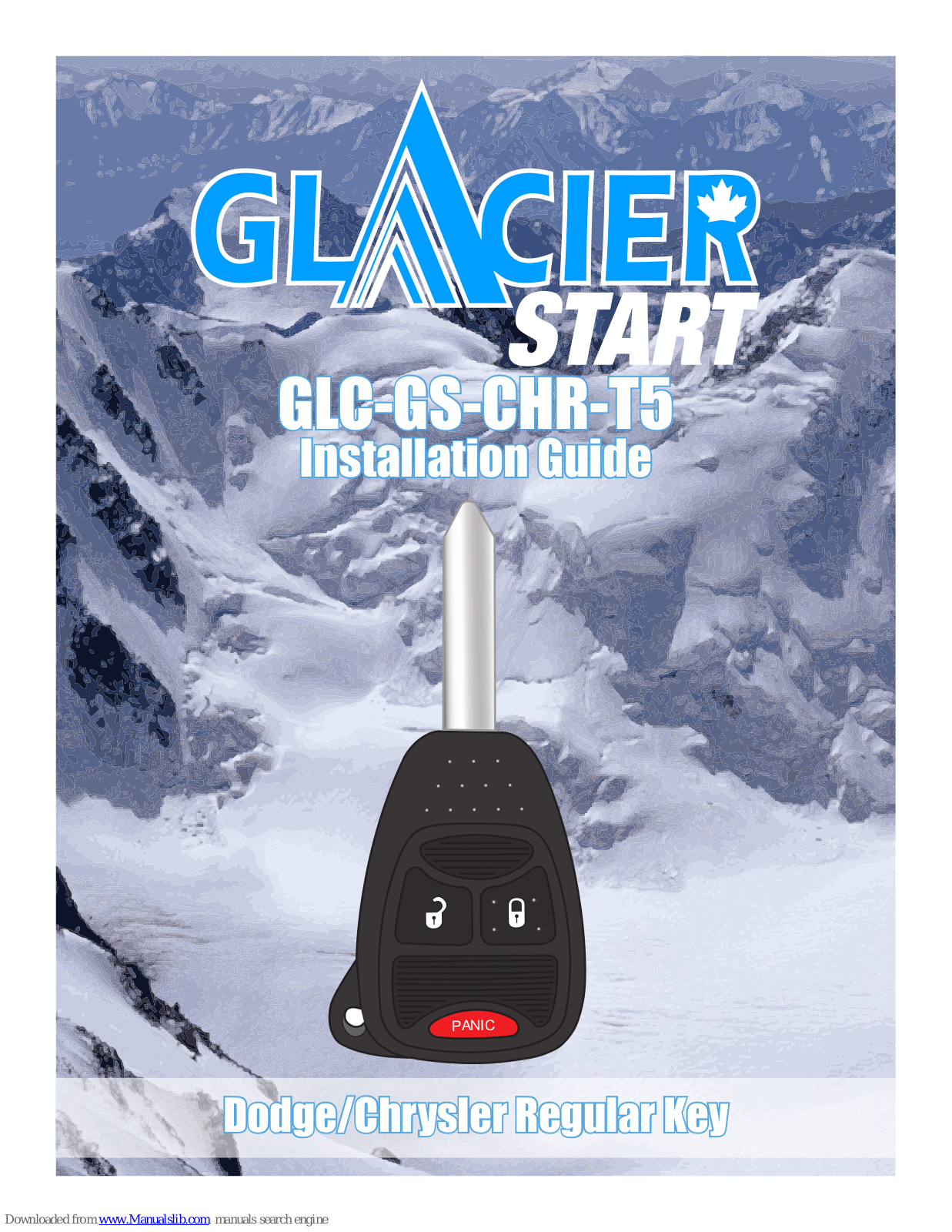 Glacier Start GLC-GS-CHR-T5, GS-CHR-T5 Installation Manual