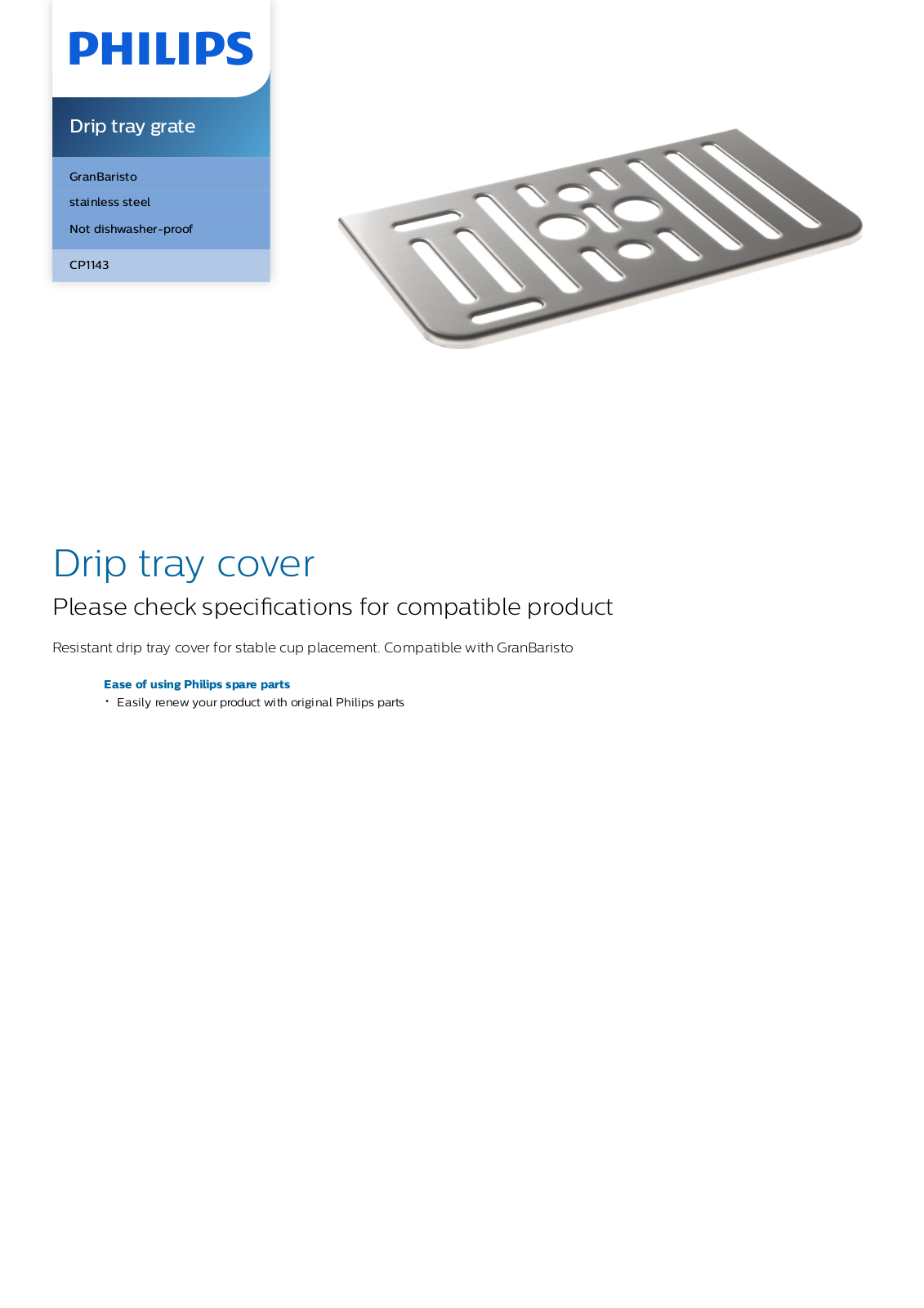 Philips CP1143/01 leaflet - ManualMachine.com