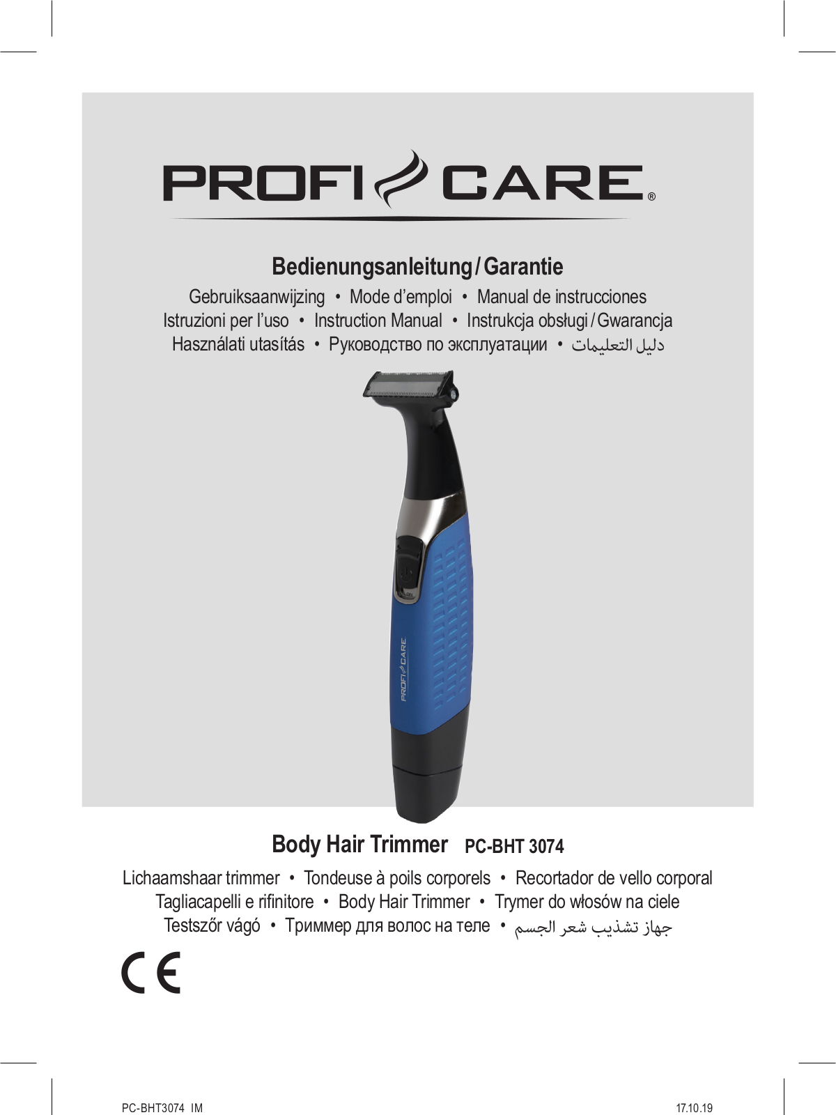 ProfiCare PC-BHT 3074 User Manual