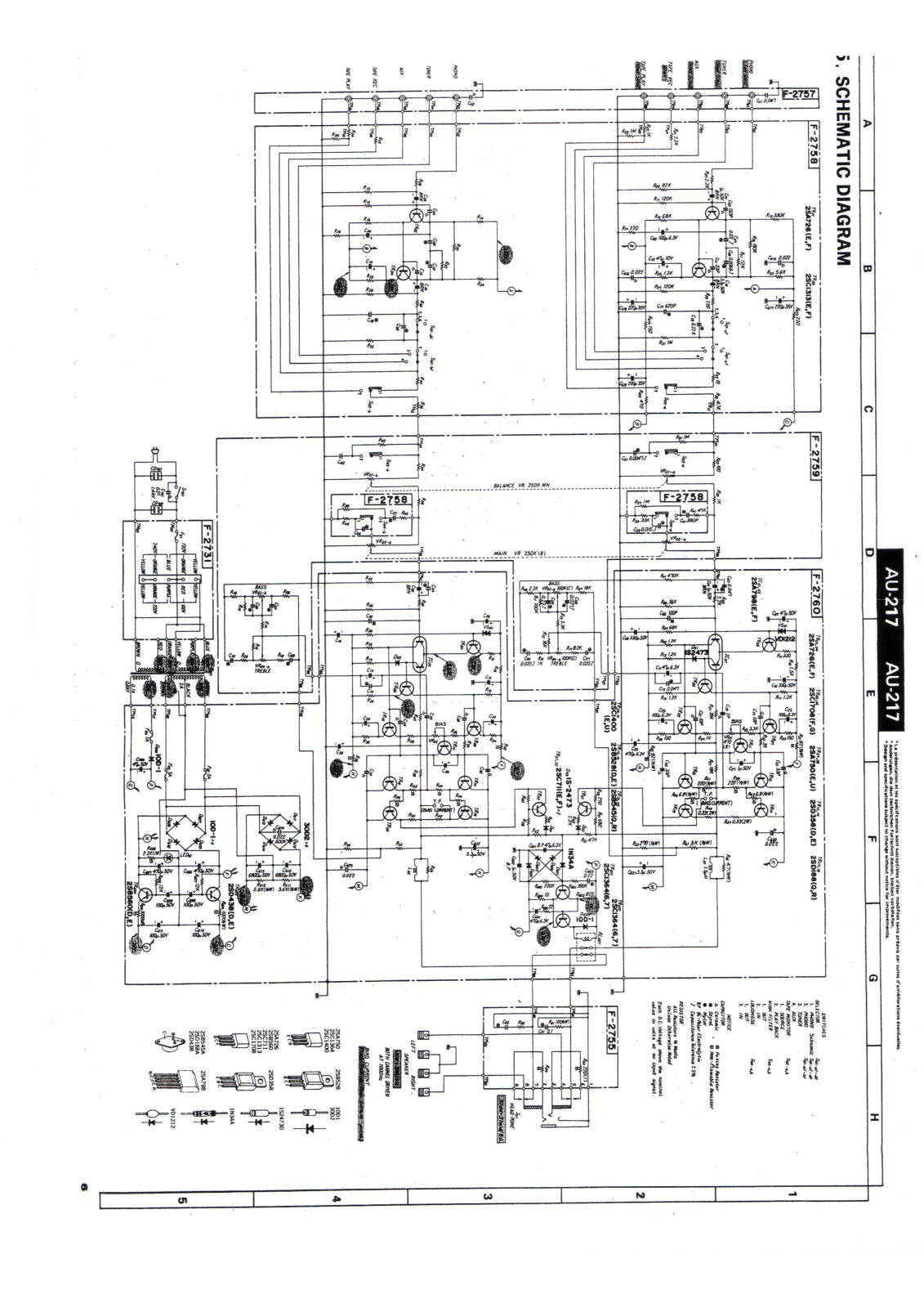 Sansui AU-217 Schematic