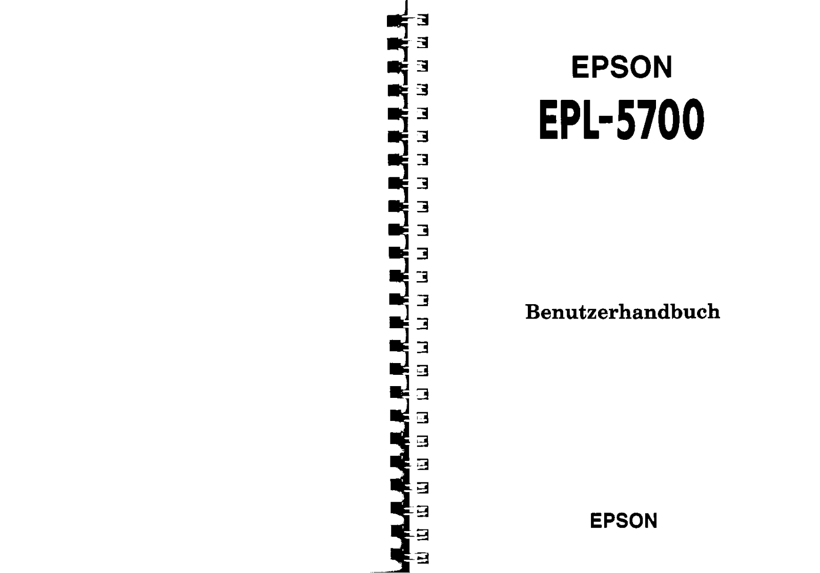 Epson EPL-5700 User Manual