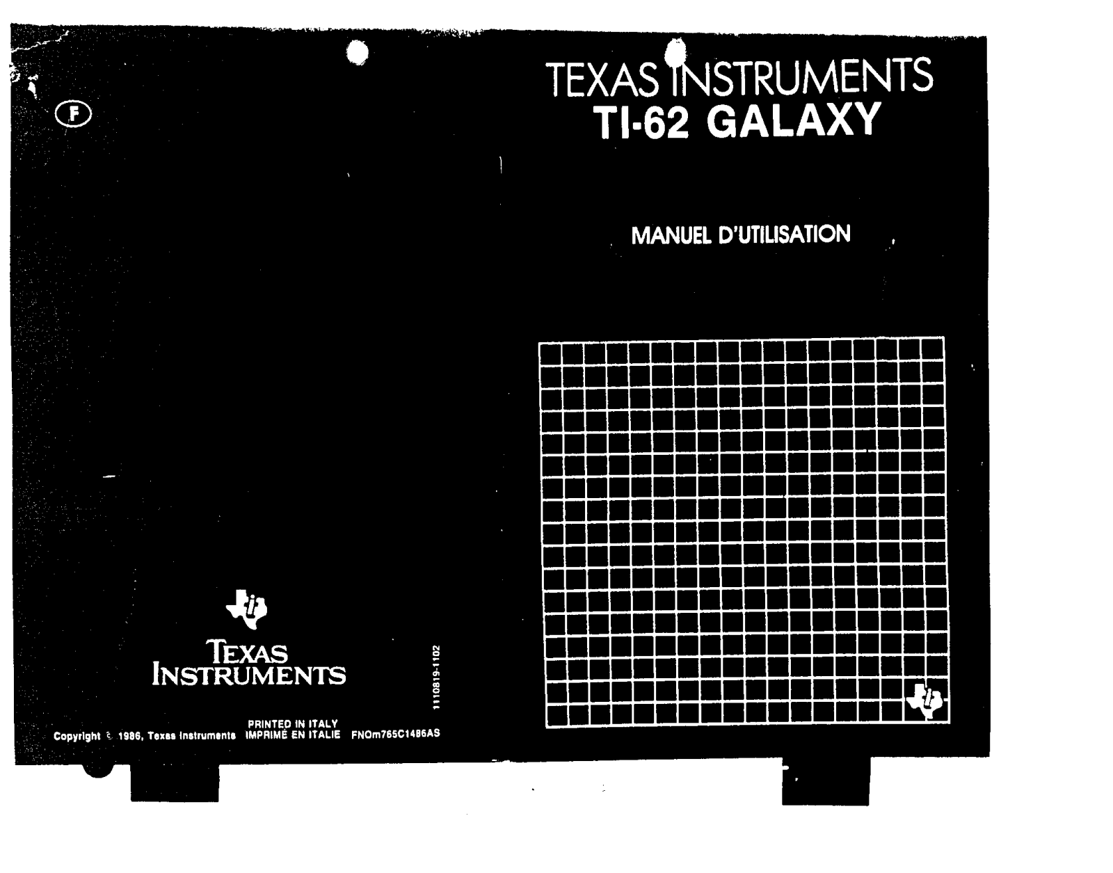 TEXAS INSTRUMENTS TI-62 galaxy User Manual