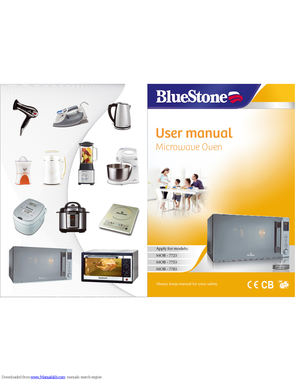Bluestone MOB-7723, MOB-7753, MOB-7783 User Manual - ManualMachine.com
