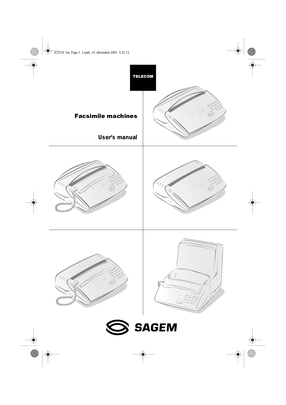 Sagem PHONEFAX 2720 SMS, PHONEFAX 2725 SMS User Manual