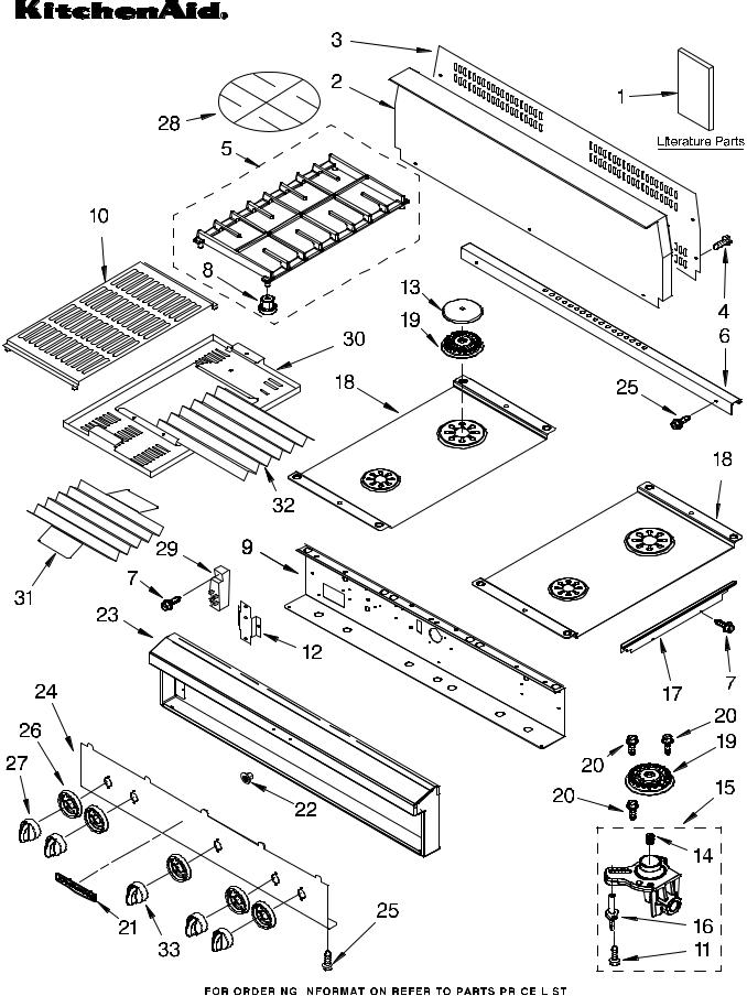 KitchenAid KGCP462KSS05 Parts List