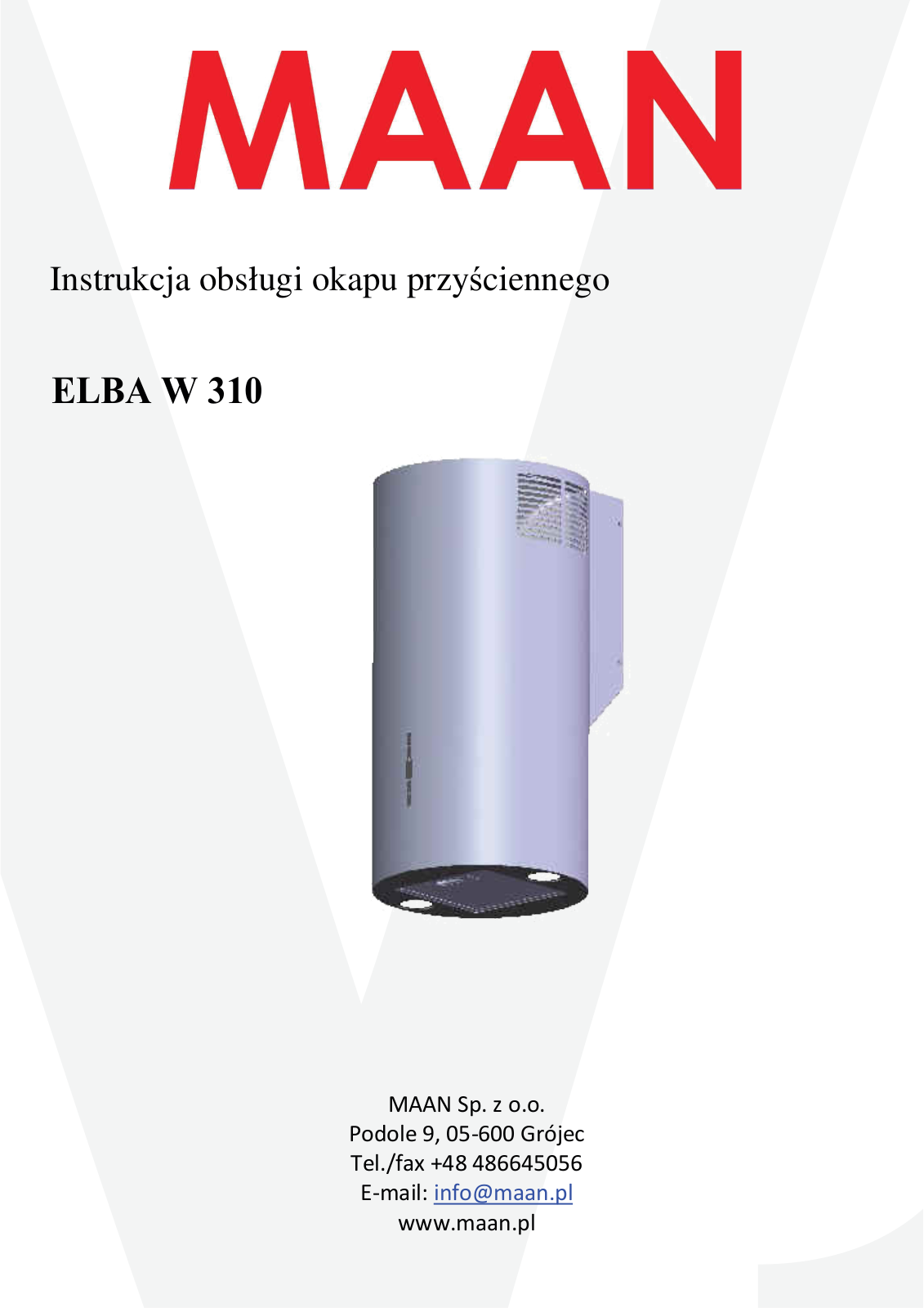 MAAN ELBA W 310 User guide