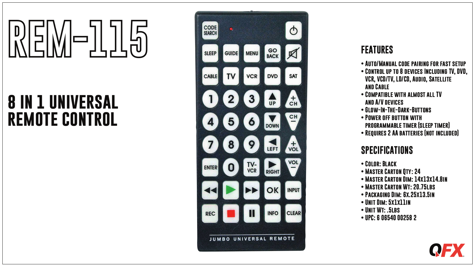 OFX REM-115 User Manual