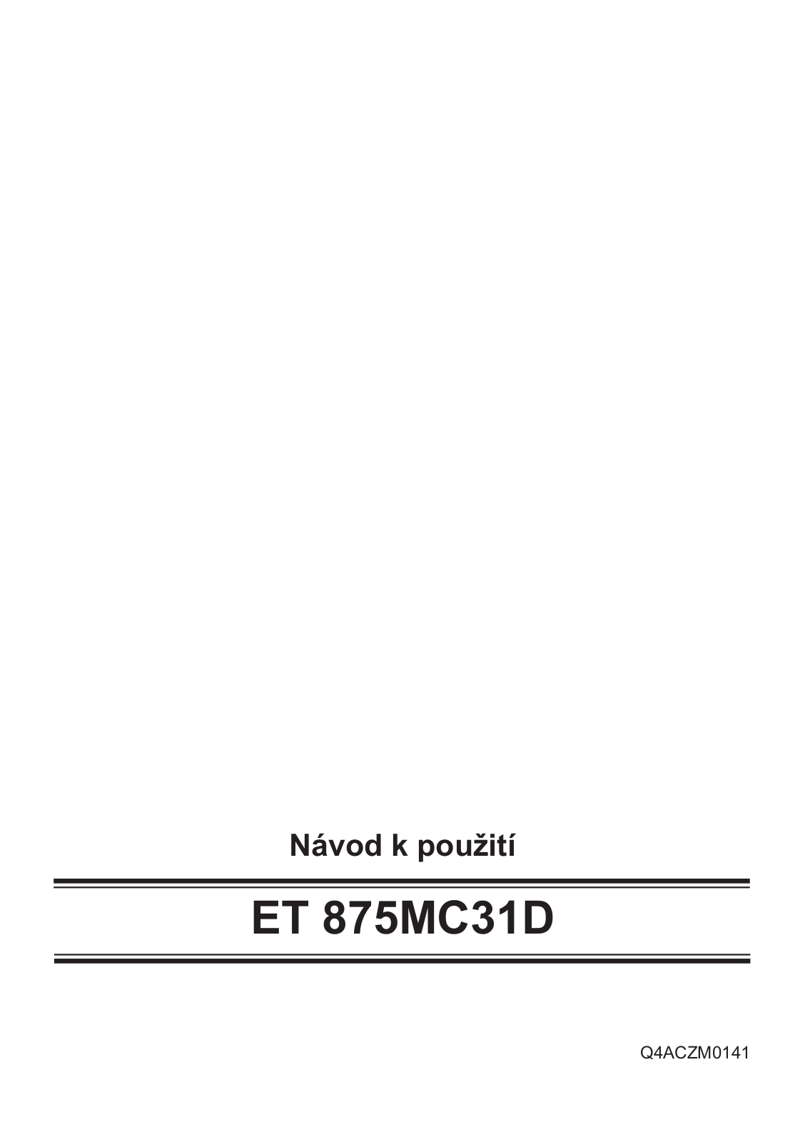 Siemens ET 875MC31D User Manual