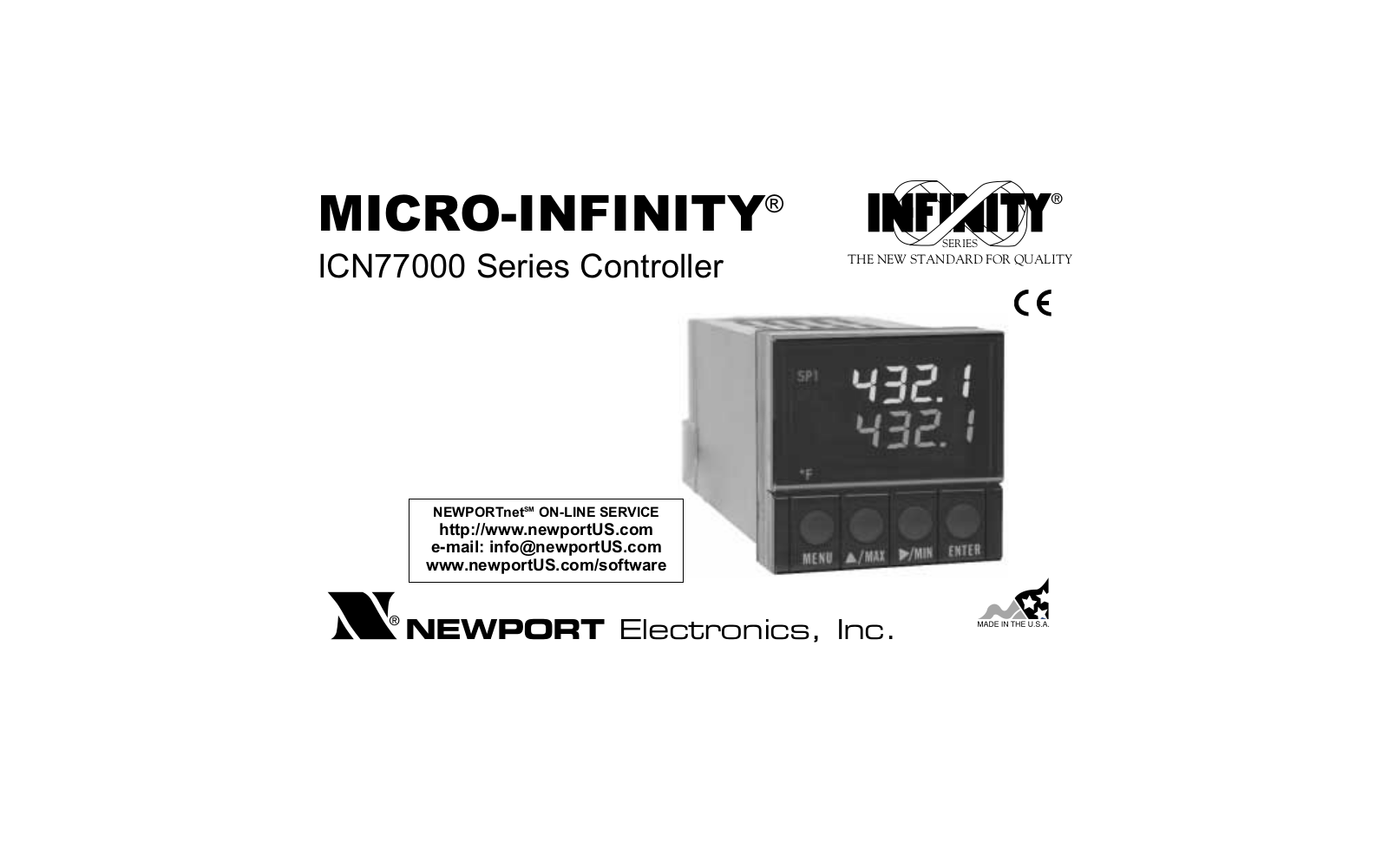 Newport Electronics INFINITY, ICN77000, ICN77R500, ICN77R300 Series Manual - ManualMachine.com