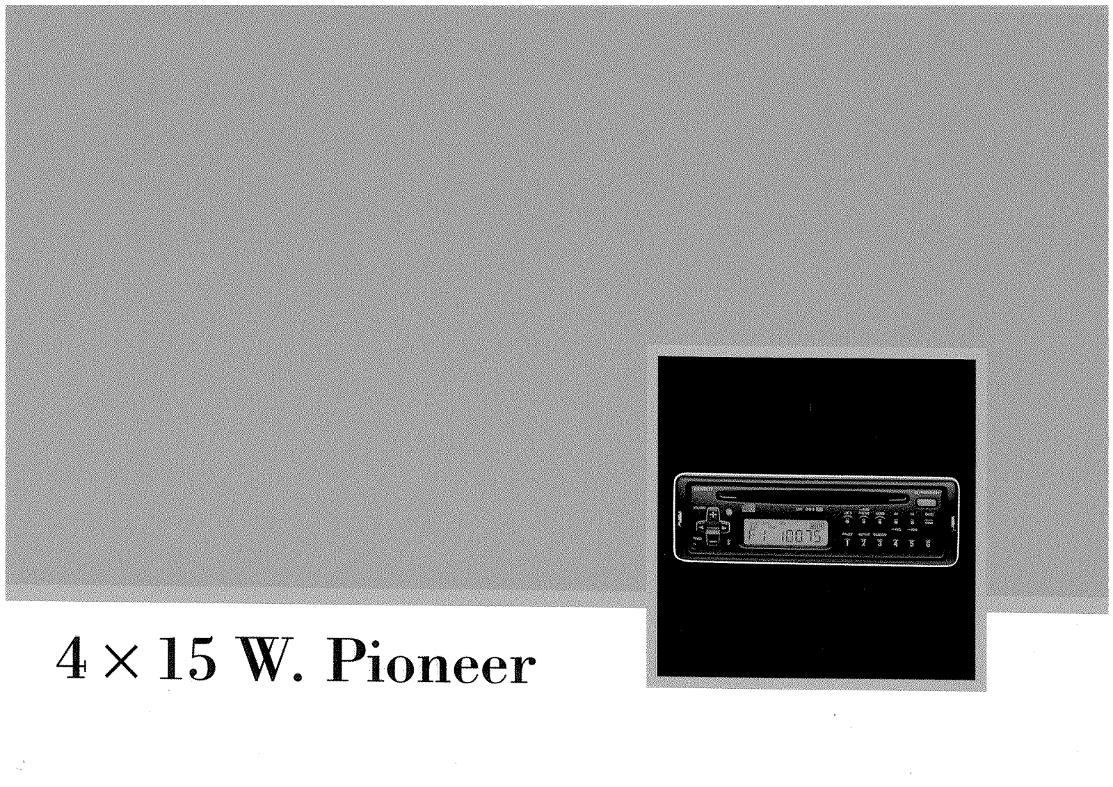 PIONEER DEH-915RDS User Manual