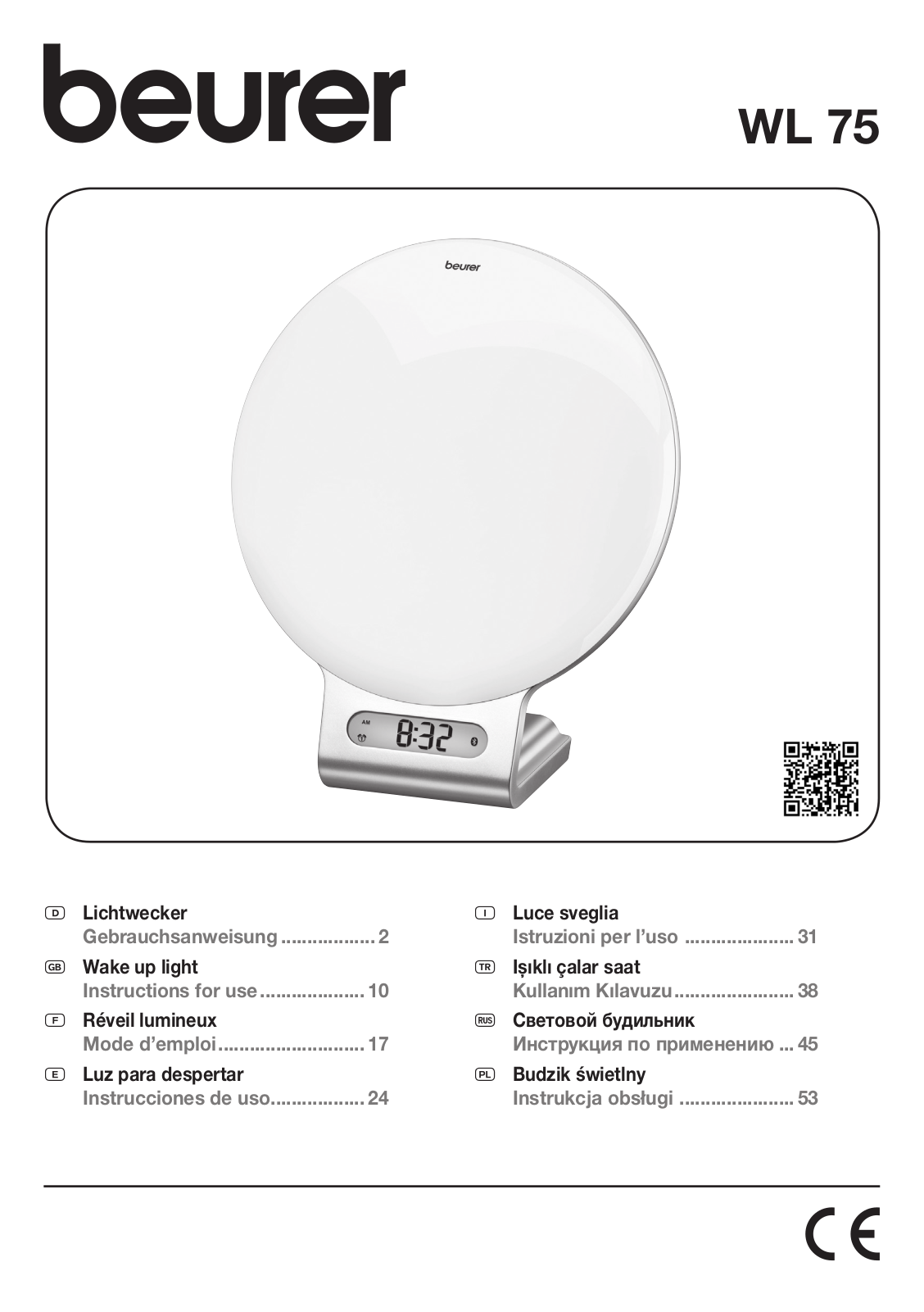 Beurer WL75 User Manual