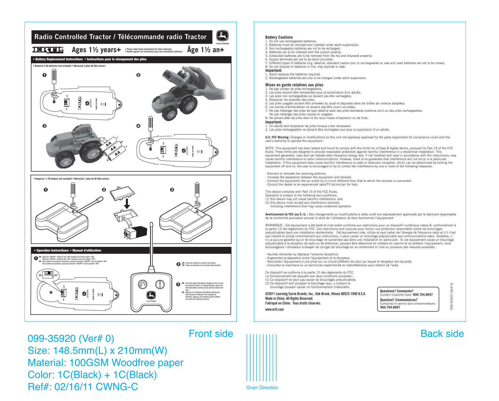 Tomy 35920TX27 User Manual