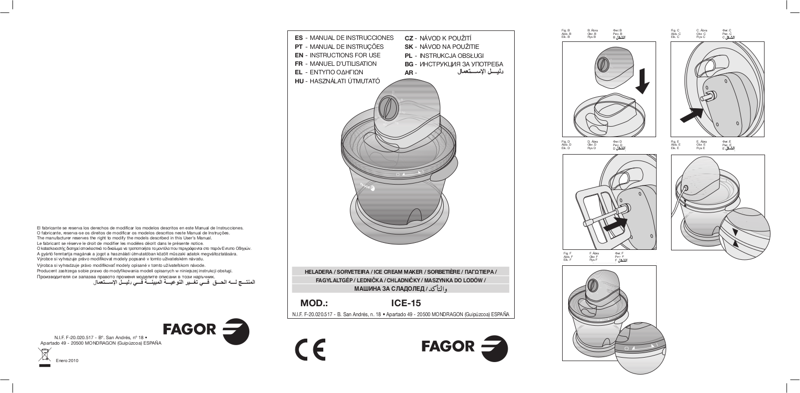 FAGOR ICE-15 User Manual