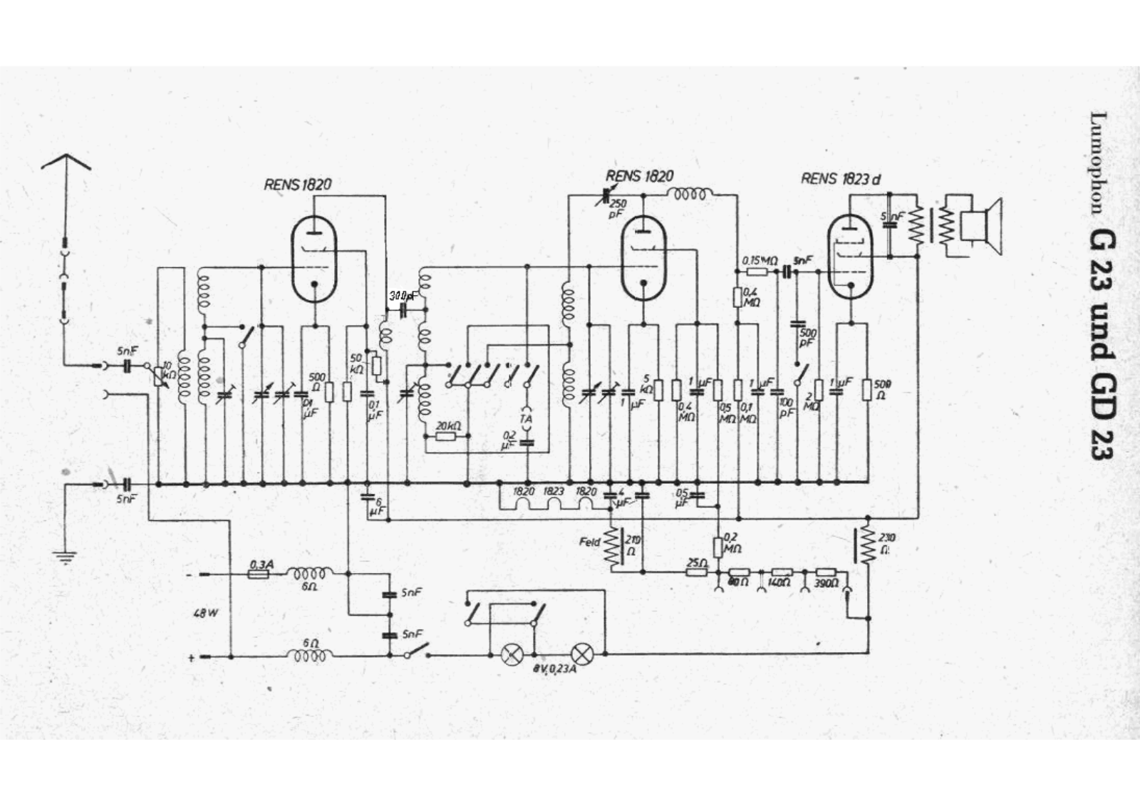 Lumophon g23, gd23 schematic - ManualMachine.com