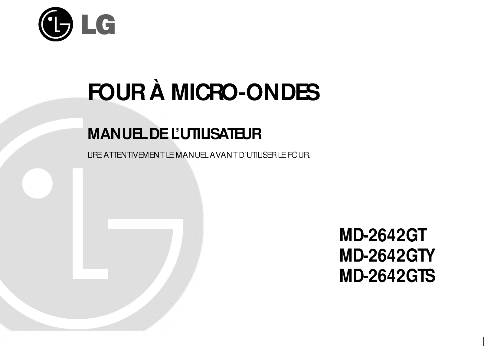 LG MD-2642GTY User Manual