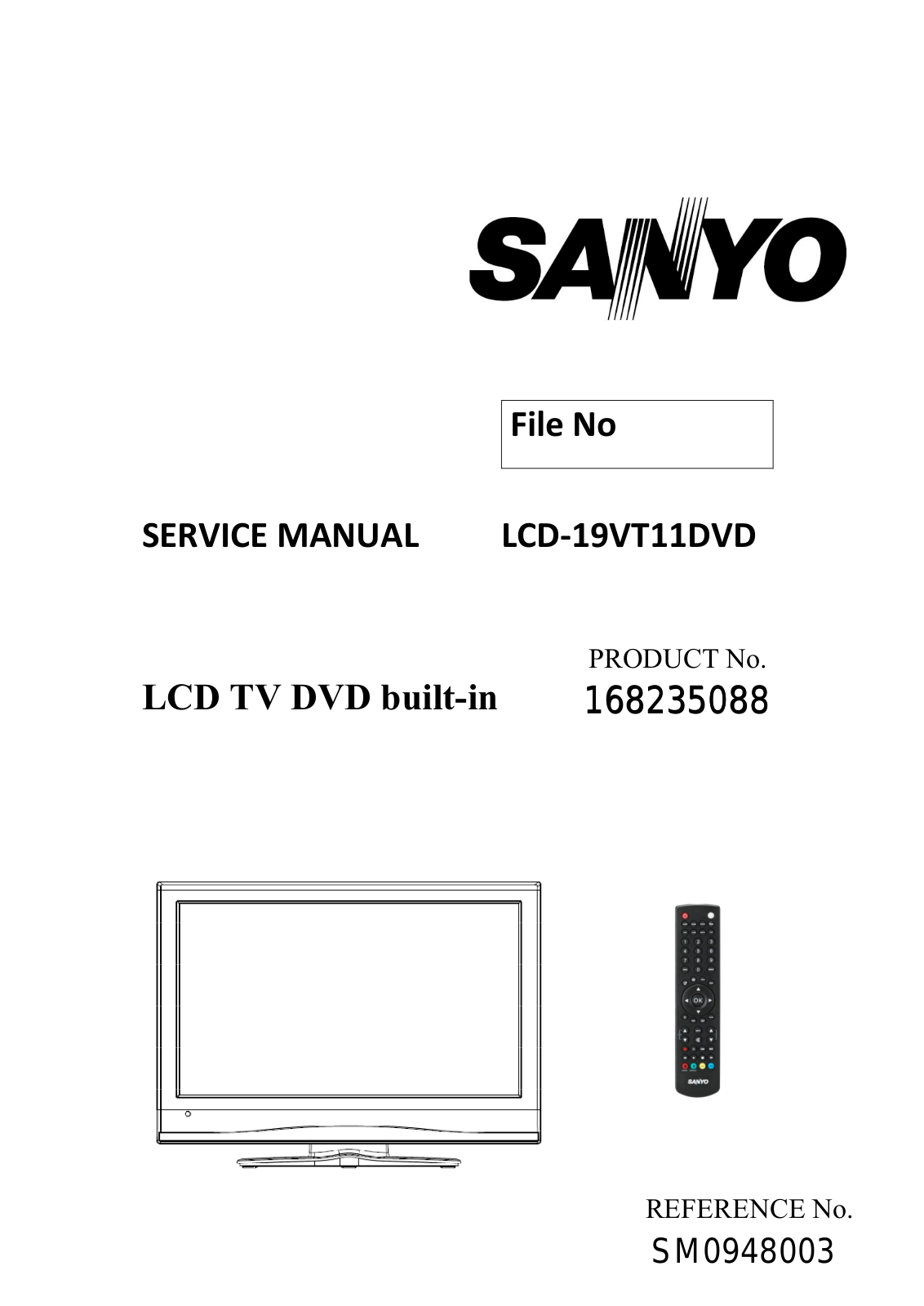 Sanyo 19VT11 Schematic