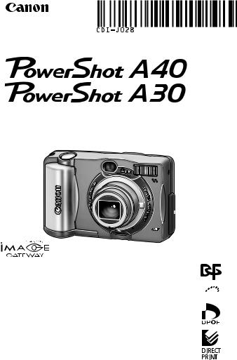 Canon POWERSHOT A40, POWERSHOT A30 User Manual