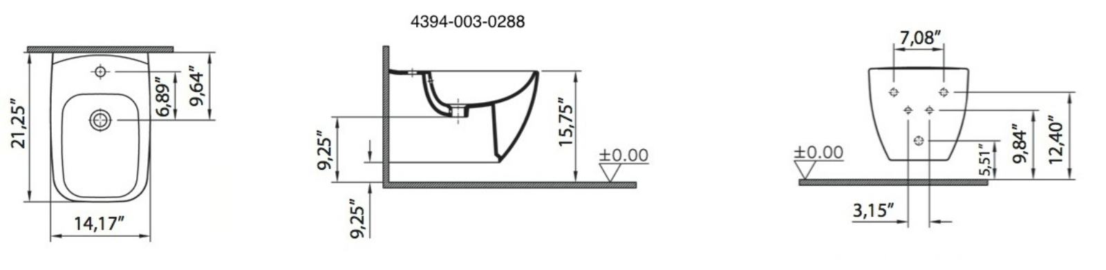 VitrA by Nameeks VTZ1004 Dimensions - ManualMachine.com
